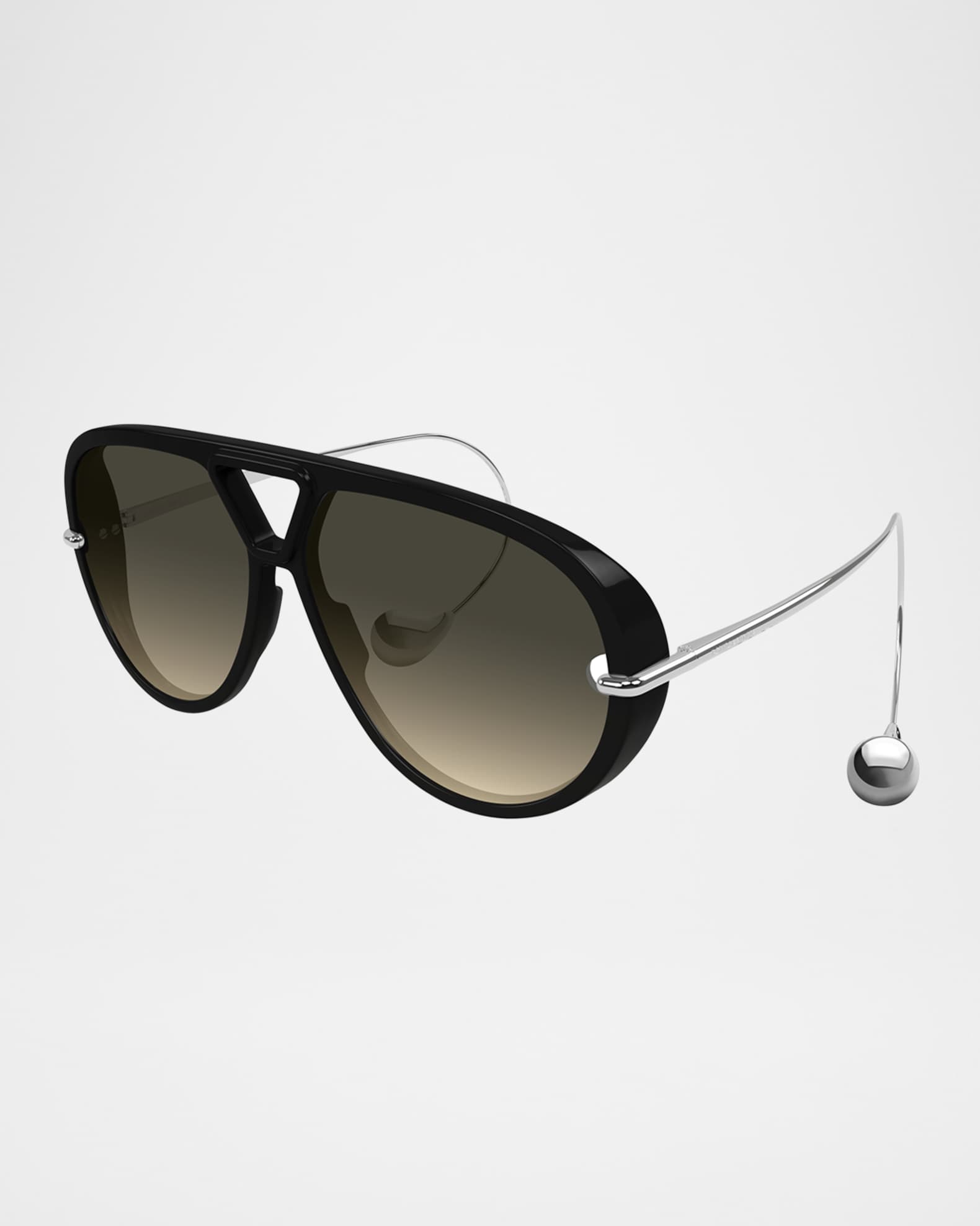 Bottega Veneta Geometric Acetate & Metal Alloy Aviator