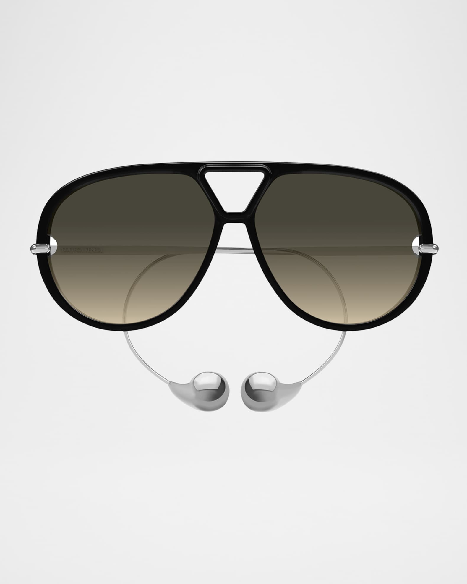 Bottega Veneta Geometric Acetate & Metal Alloy Aviator