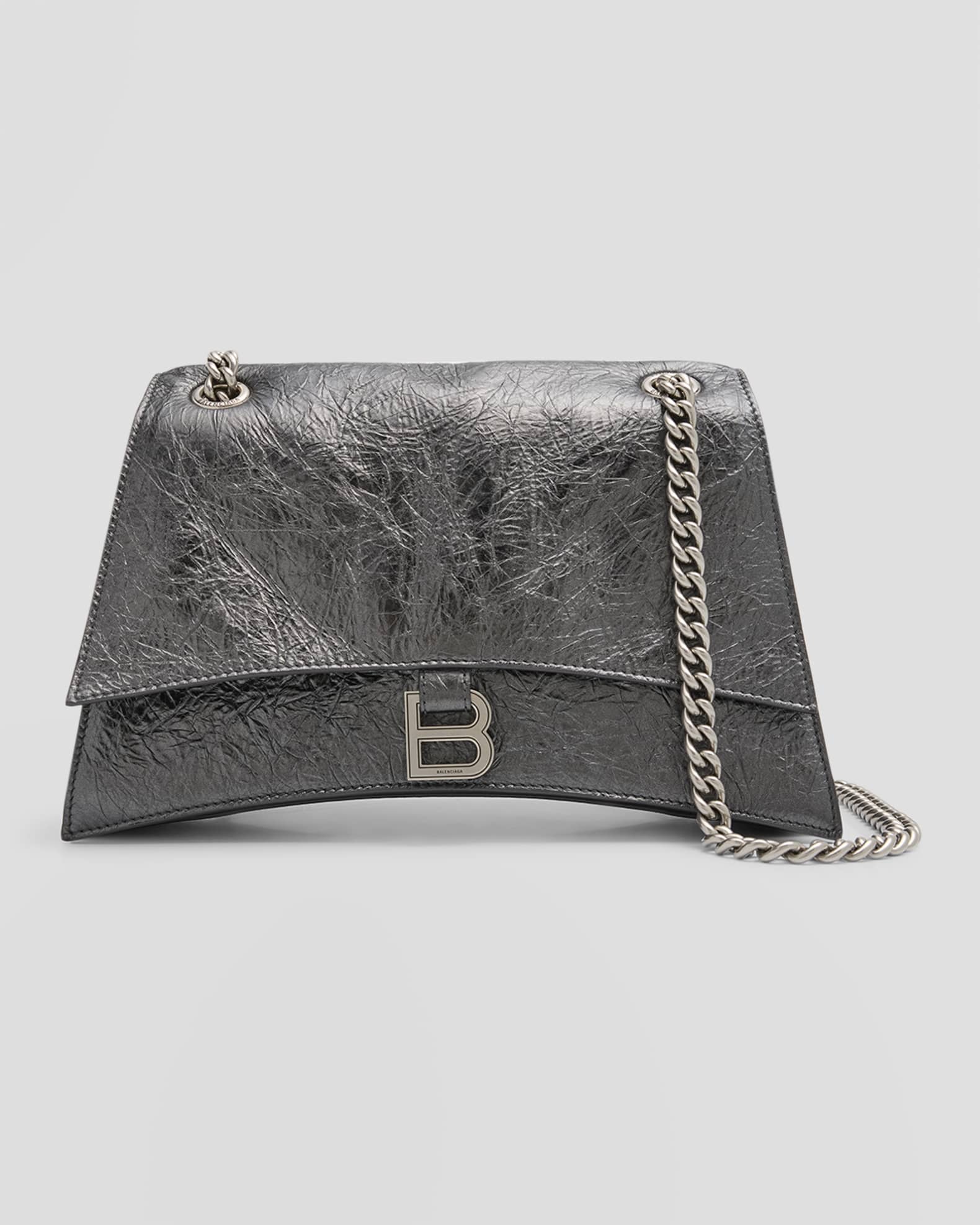 Balenciaga Crush Medium Chain Bag Metallized