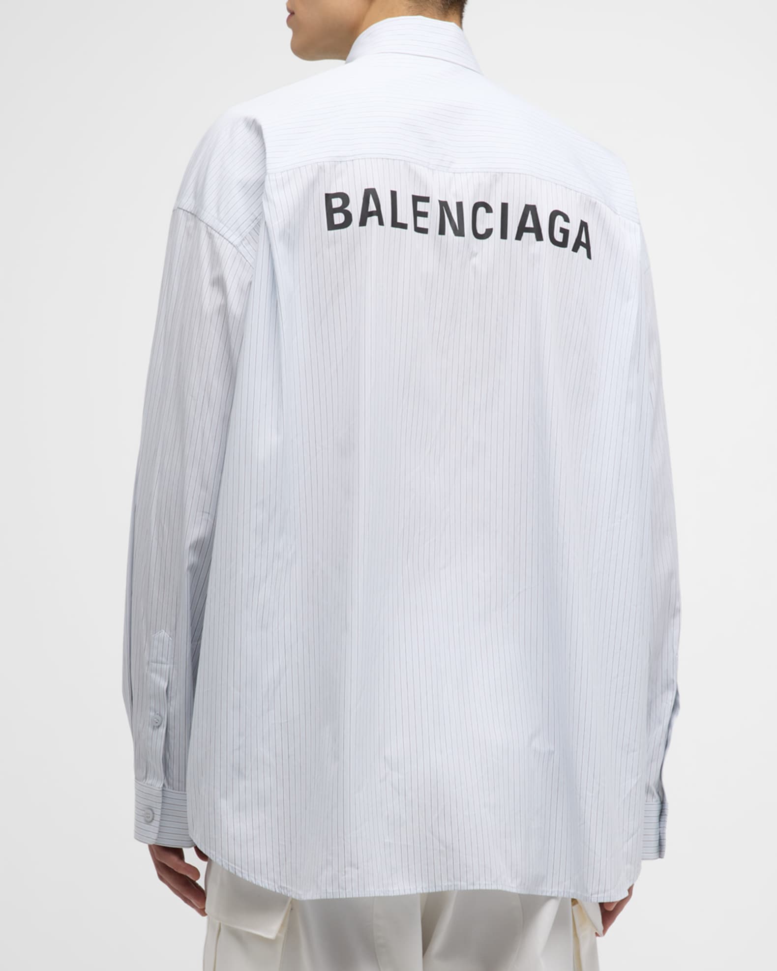 Balenciaga Men's Balenciaga Shirt Oversized | Neiman Marcus