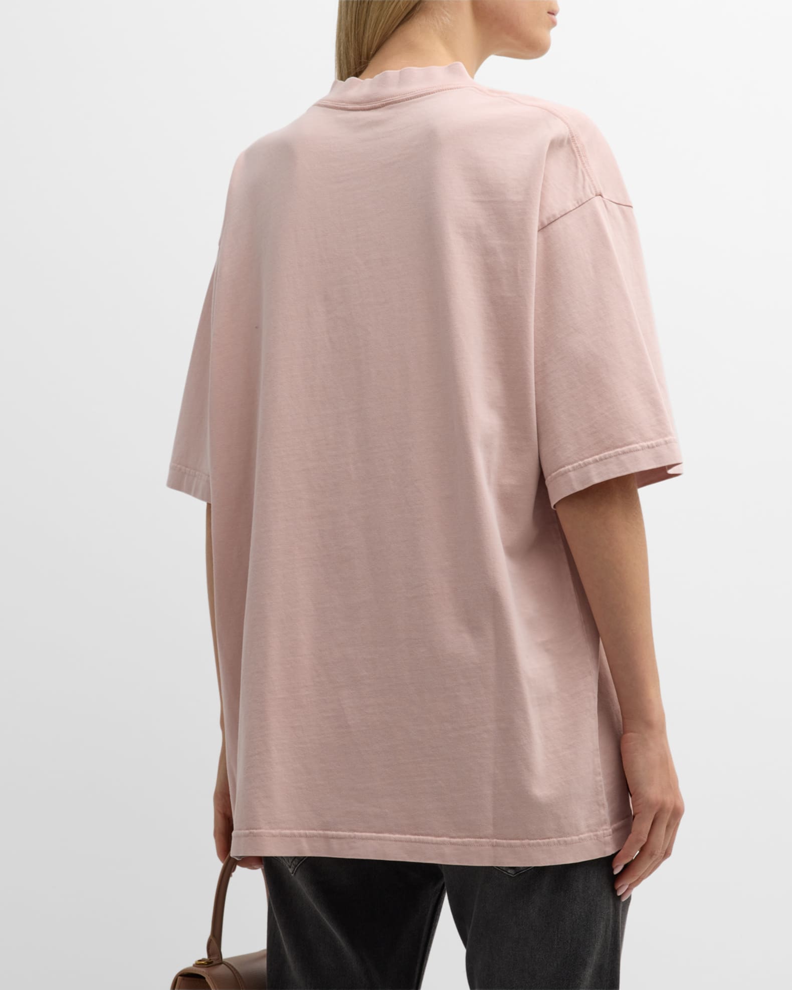 Back Flip T-shirt Medium Fit in Light Pink