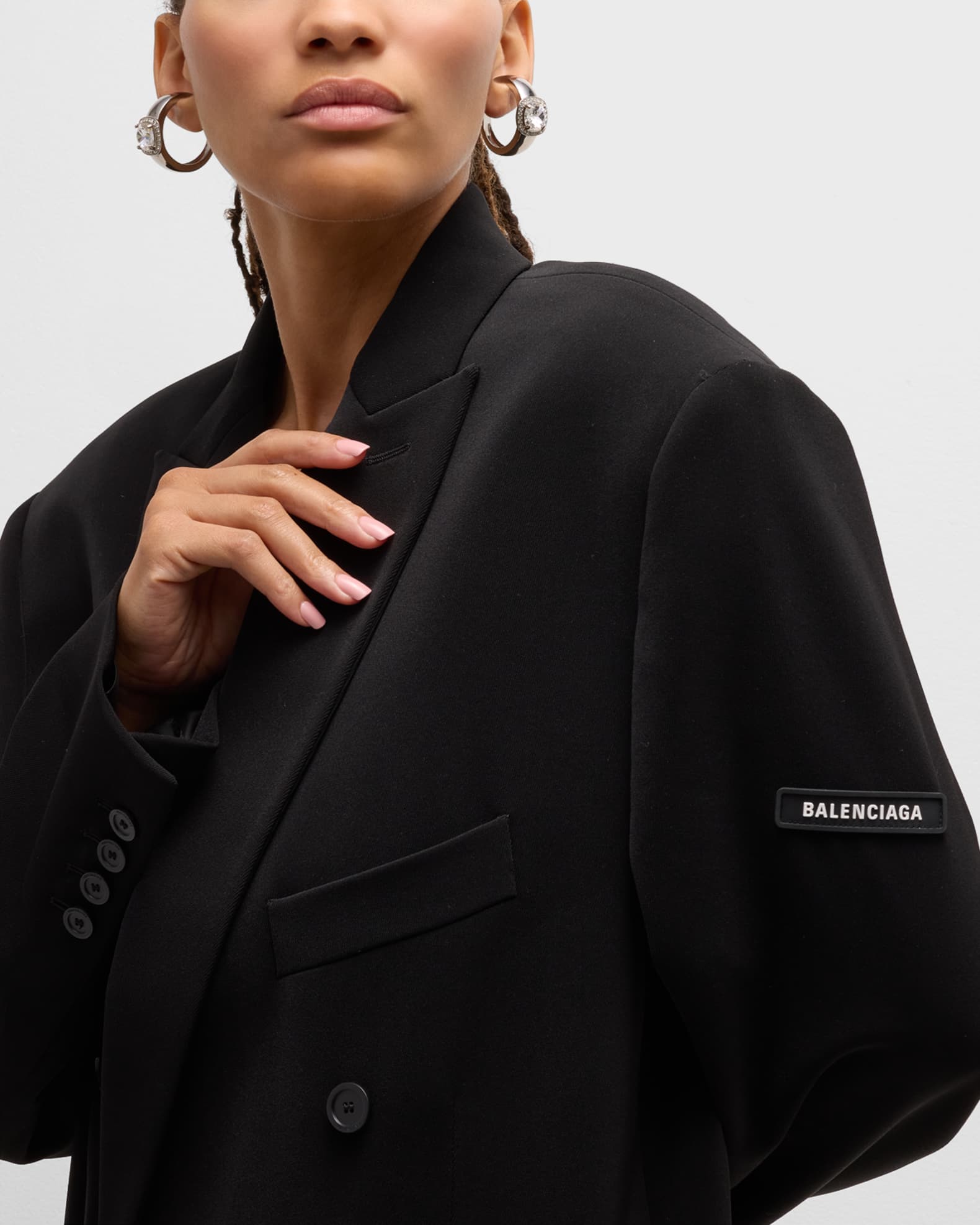 Balenciaga Maxi Solitaire Ear Cuffs | Neiman Marcus