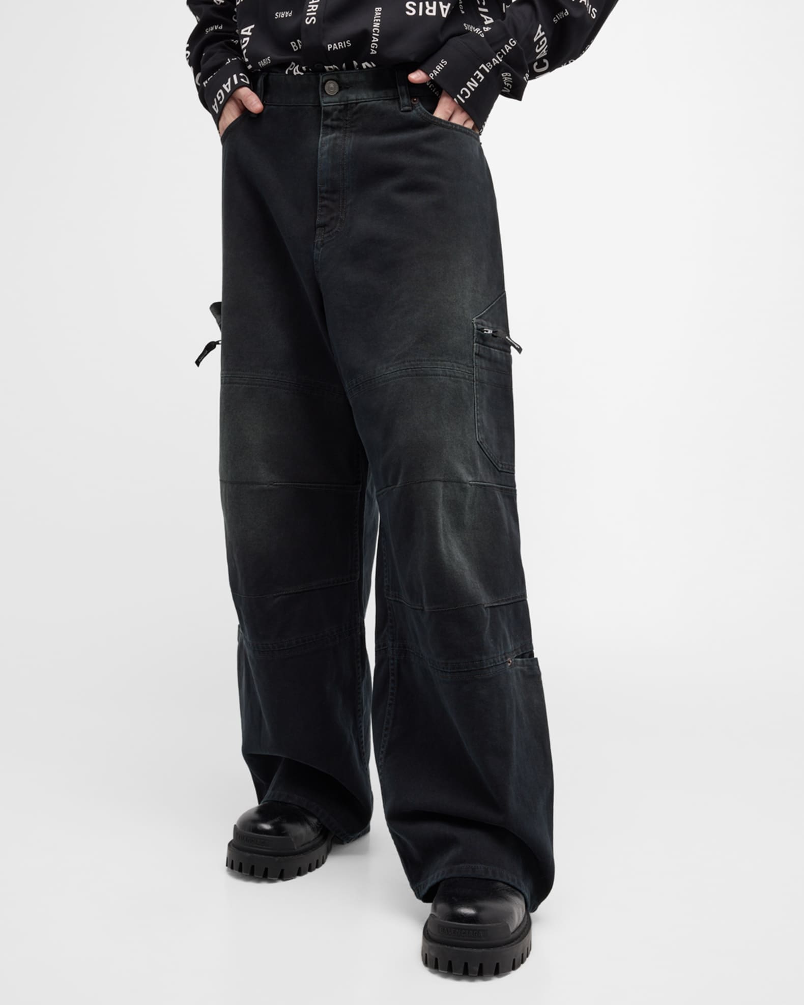 デニム・ジーパン Balenciaga Jeans Denim Cargo Balenciaga Denim Cargo Jeans | Harrods US