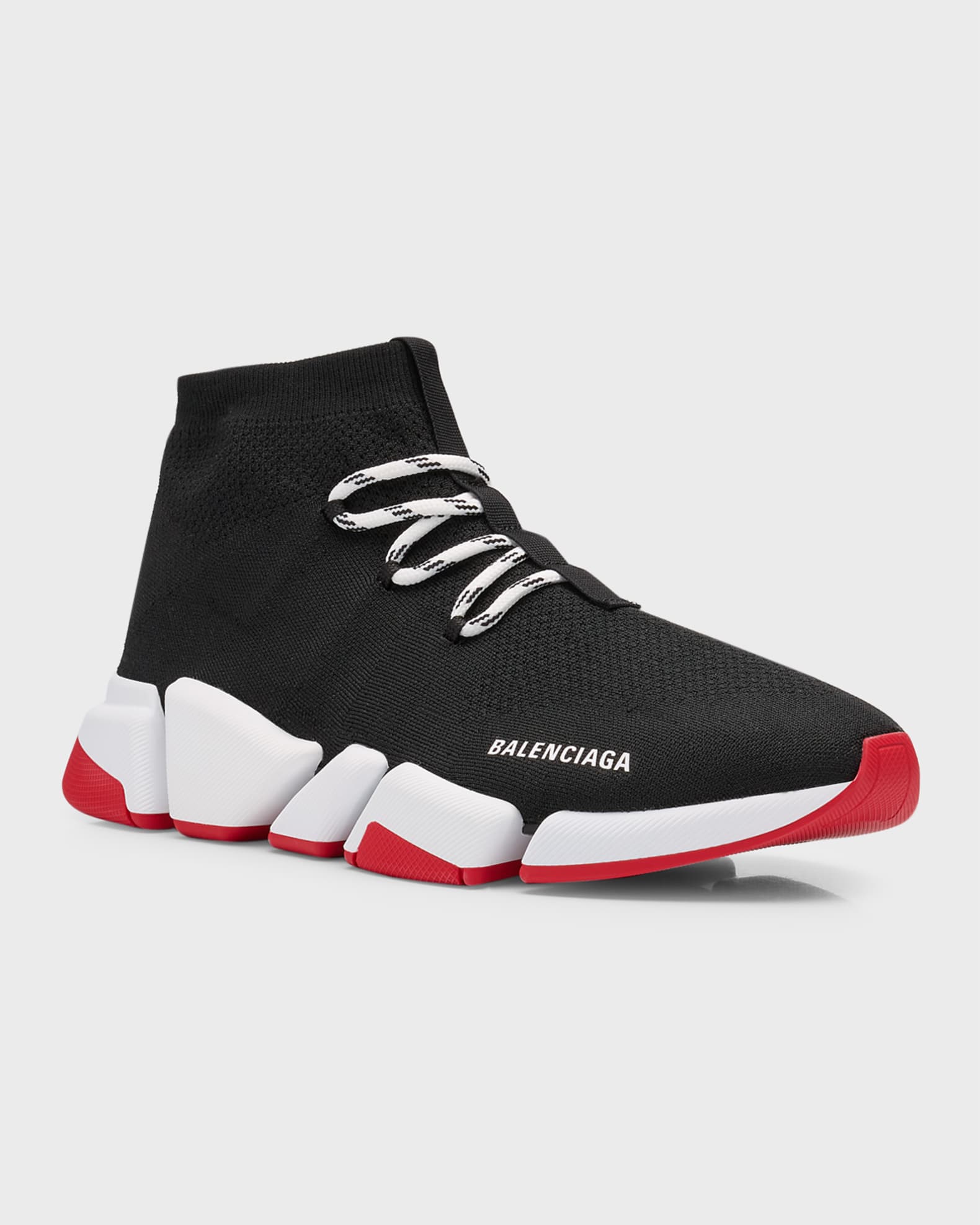Balenciaga Speed Knit Lace Up Trainer Sneakers Neiman Marcus