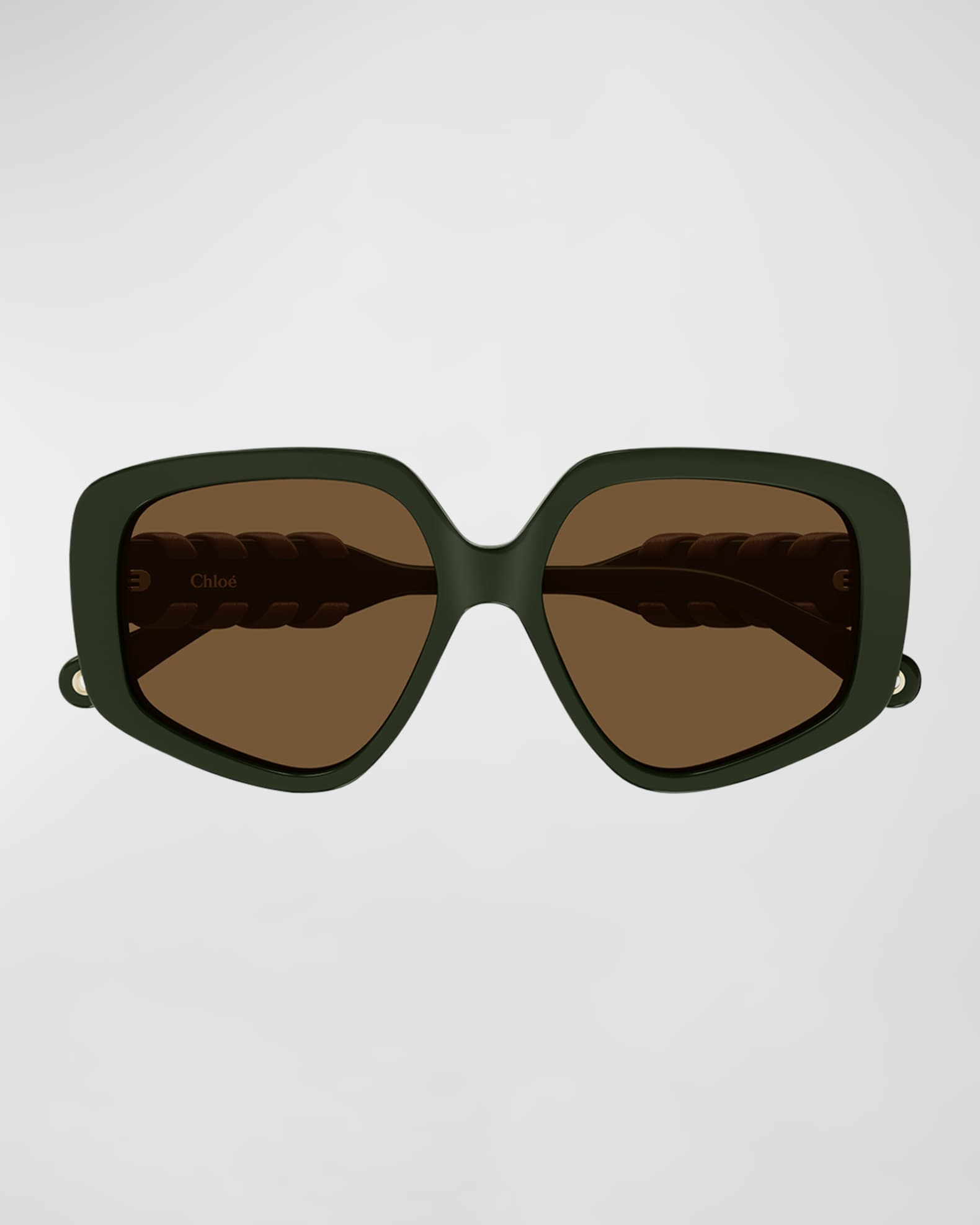 Chloe Acetate Rectangle Sunglasses Neiman Marcus