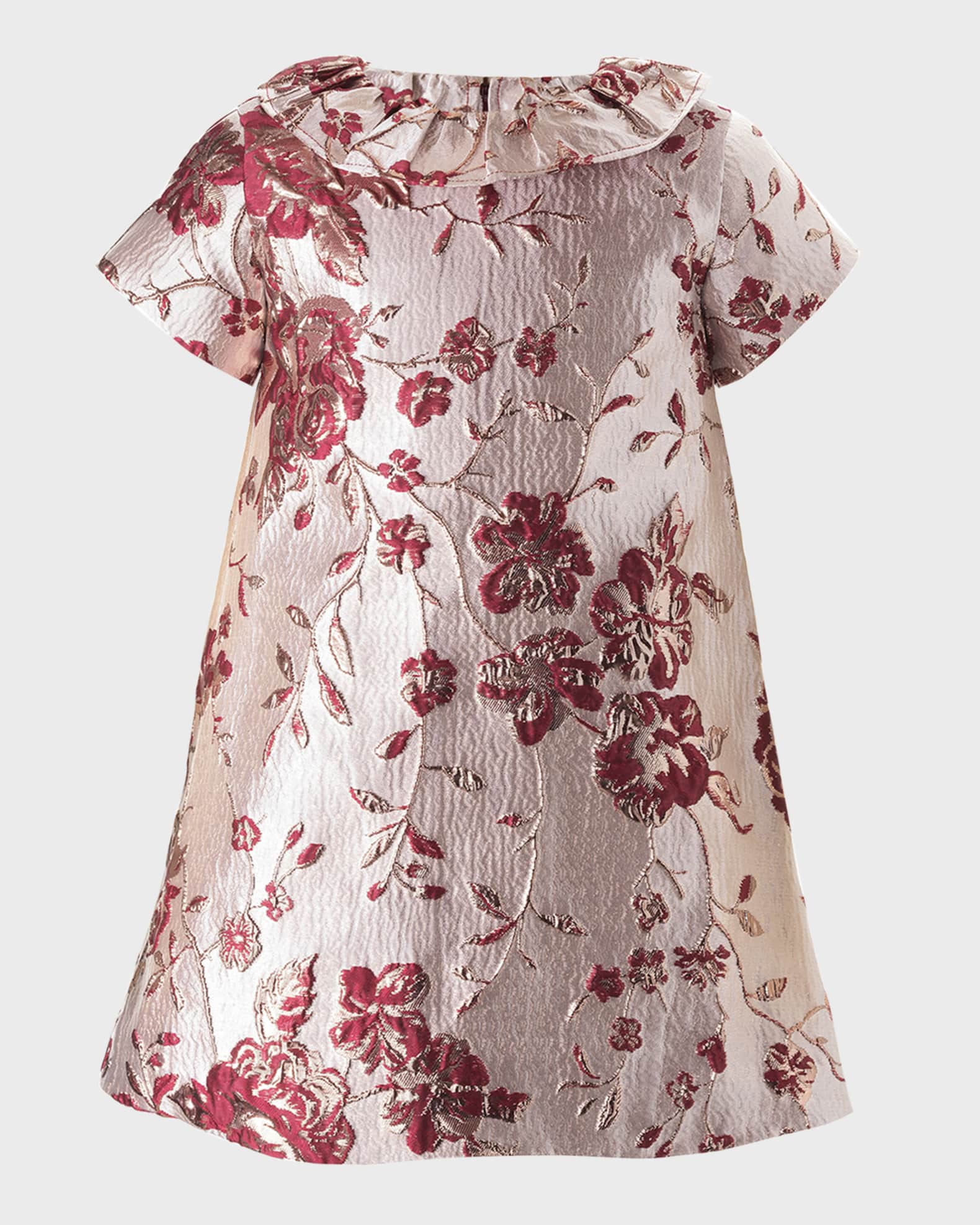 Rachel Riley Garland Damask Shift Dress 2Y