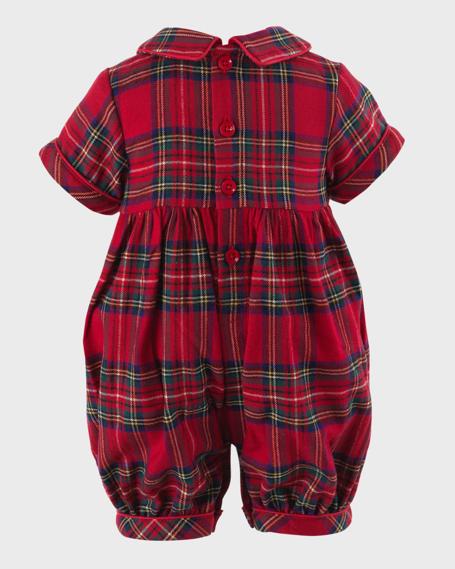 Red tartan playsuit best sale