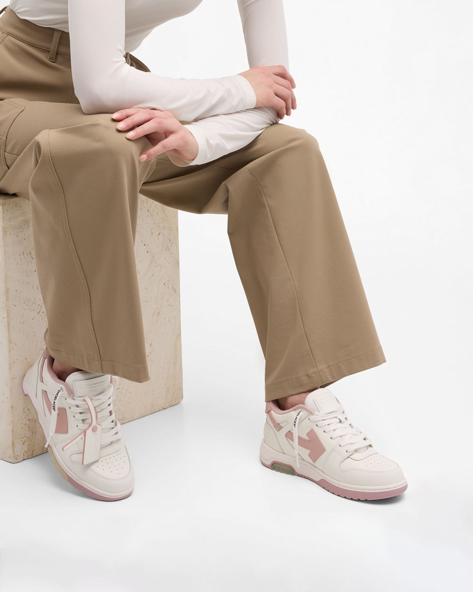 Off-White Out Of Office Bicolor Sneakers | Neiman Marcus