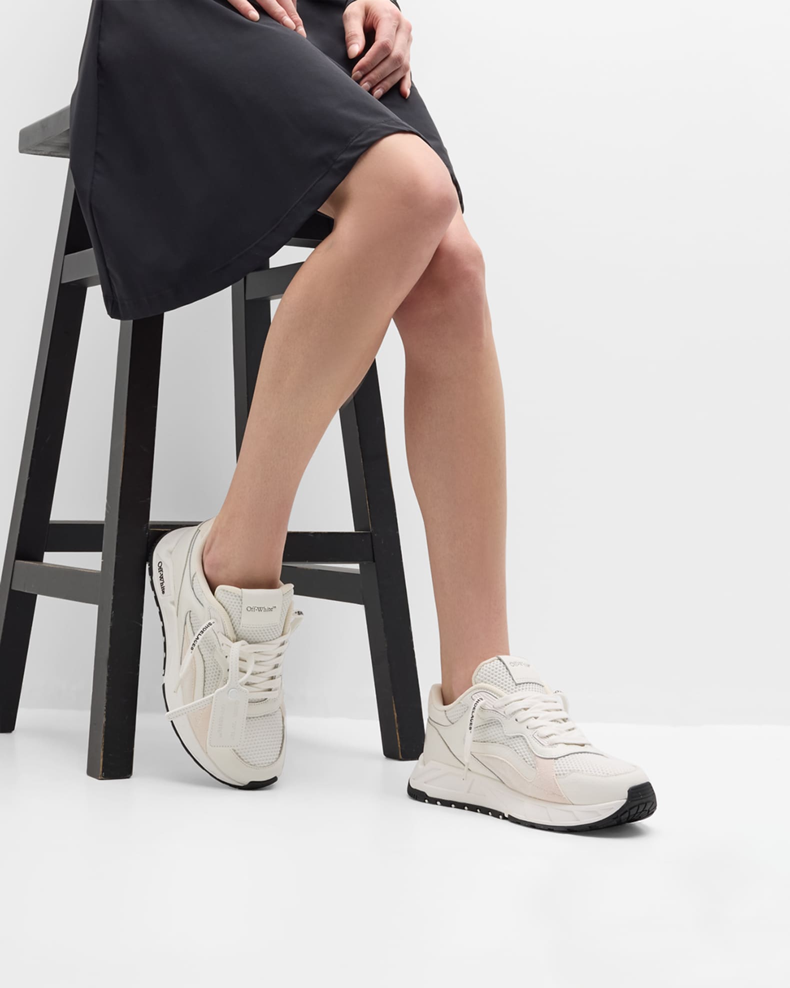 Off White Kick Off Mesh Runner Sneakers Neiman Marcus