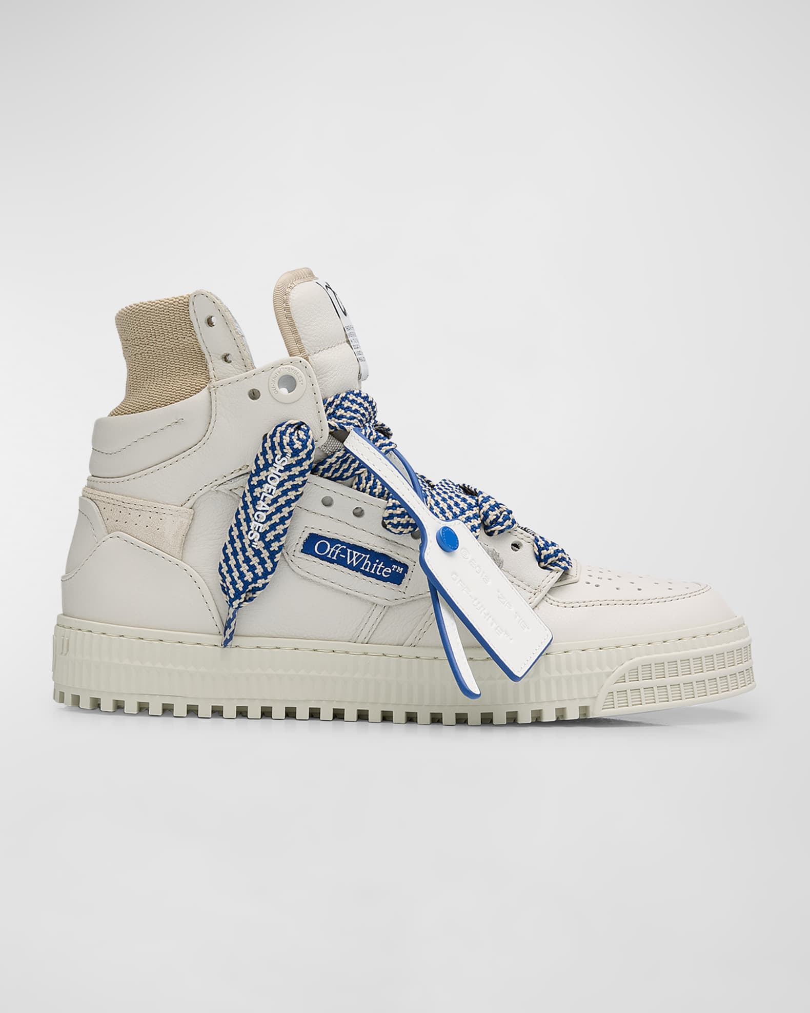 3.0 Off Court Leather High Top Sneakers