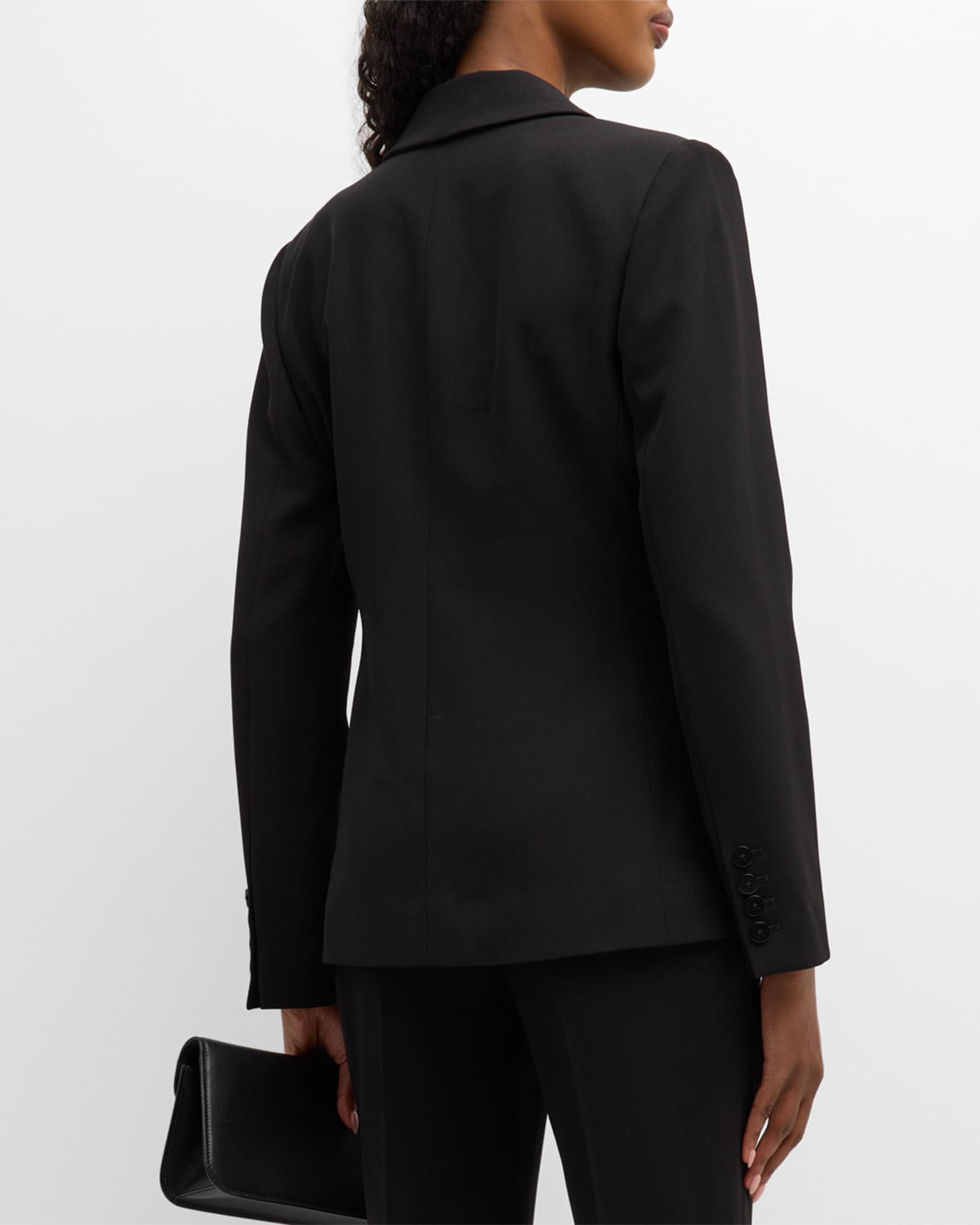 ジャケット・アウター Elie Tahari 2 (XS-S) Elie Tahari Womens Size 2 Tweed Blazer Raw Edge Snap Closure