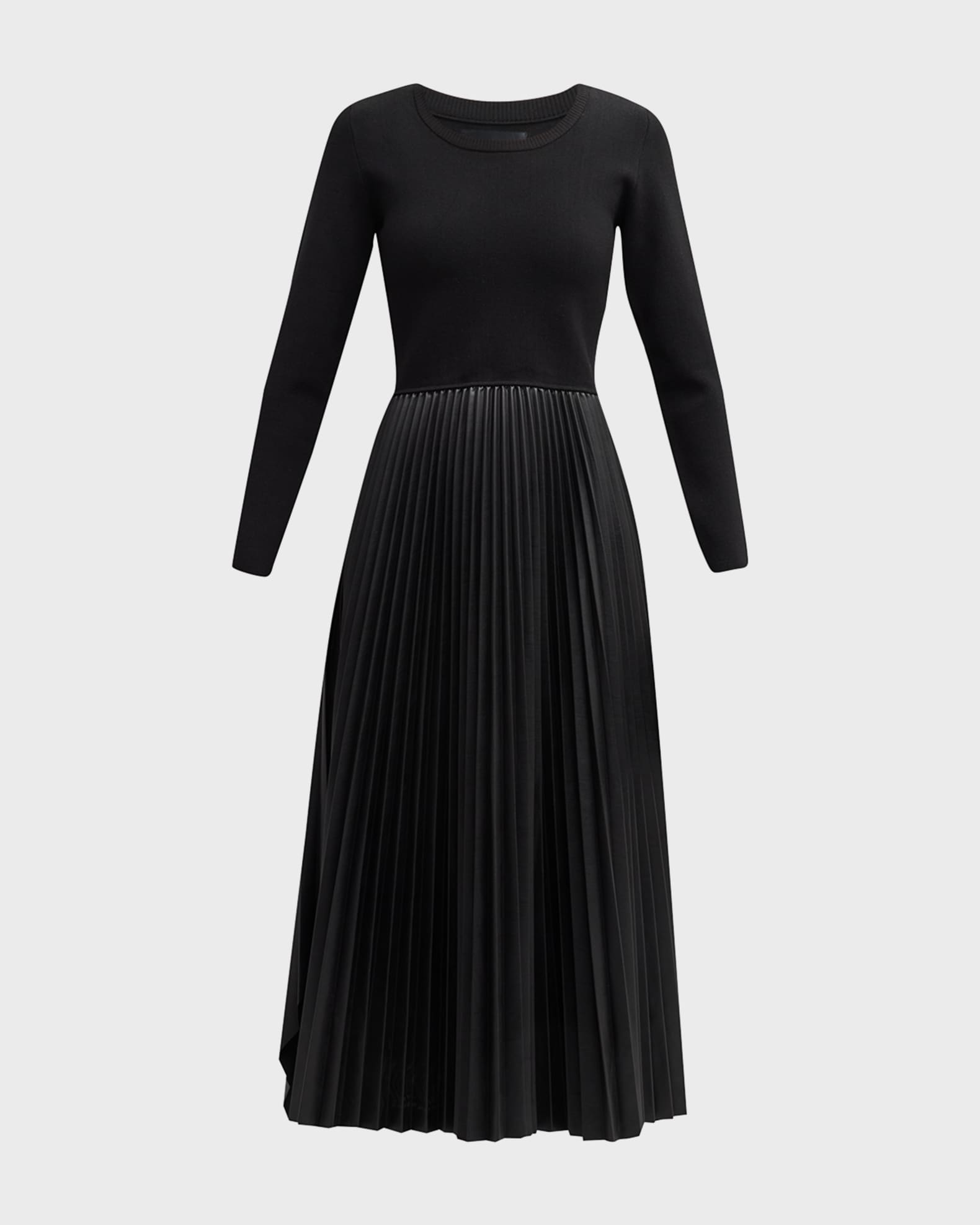 Nordstrom Mixed Media Sweater Dress - Black