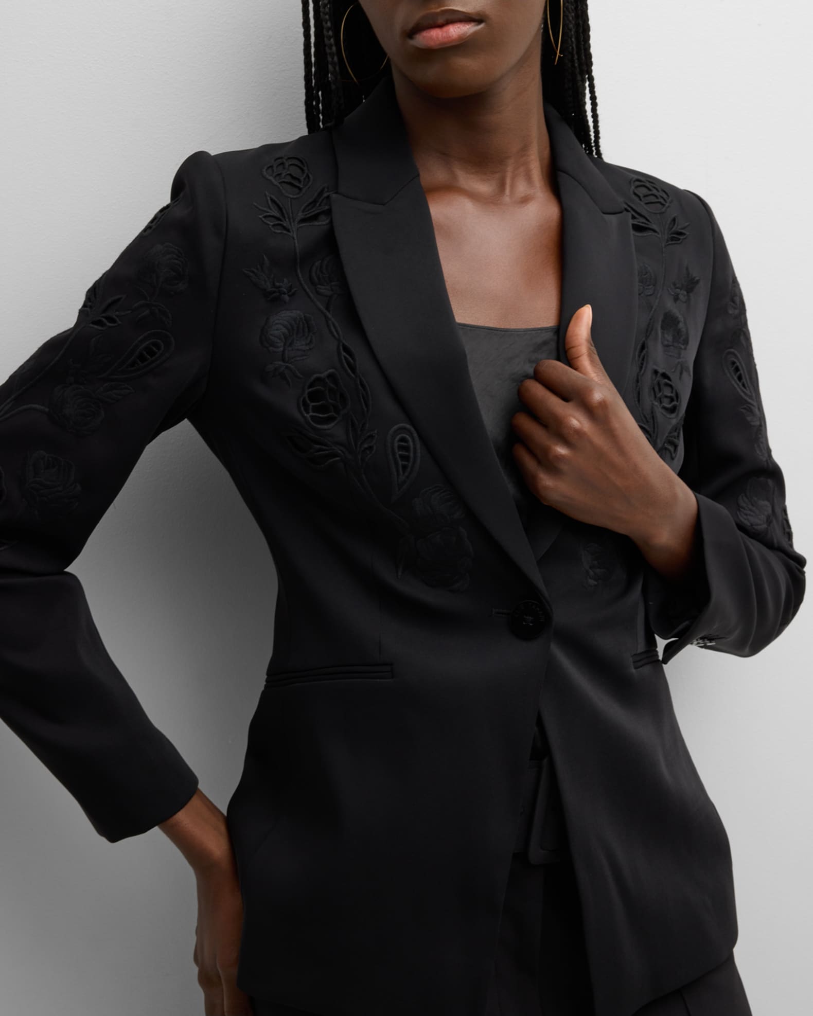 Tahari floral blazer best sale