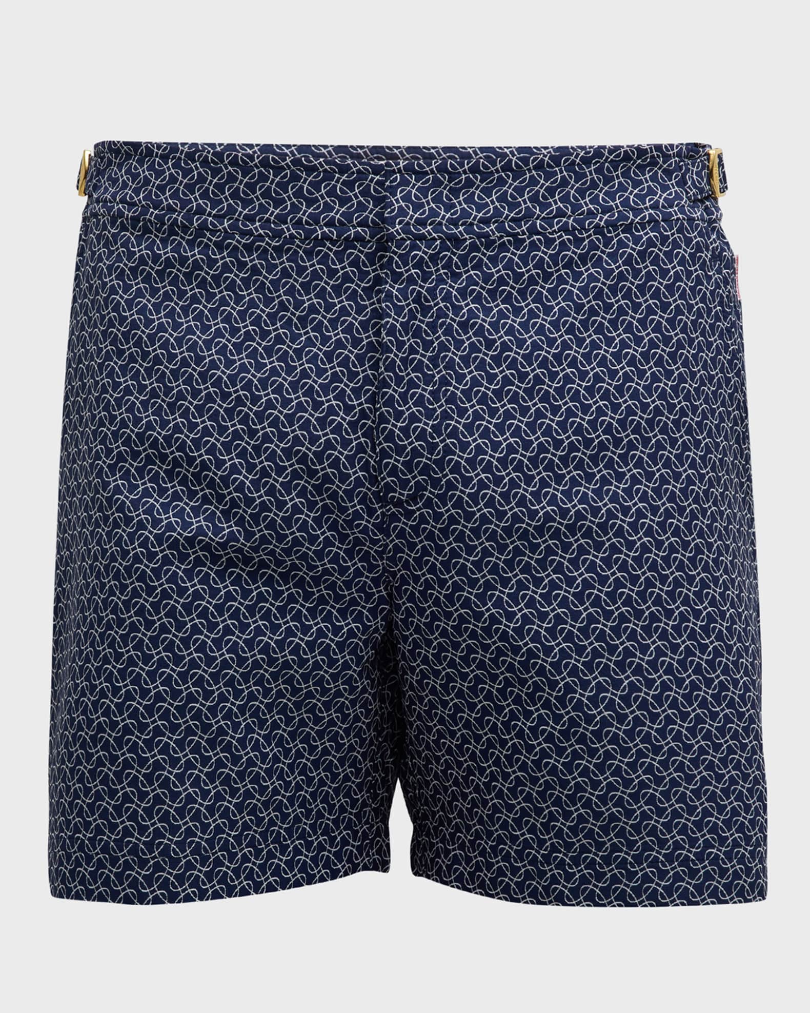 Men's Bulldog Geometric Orb Jacquard Swim Shorts 0