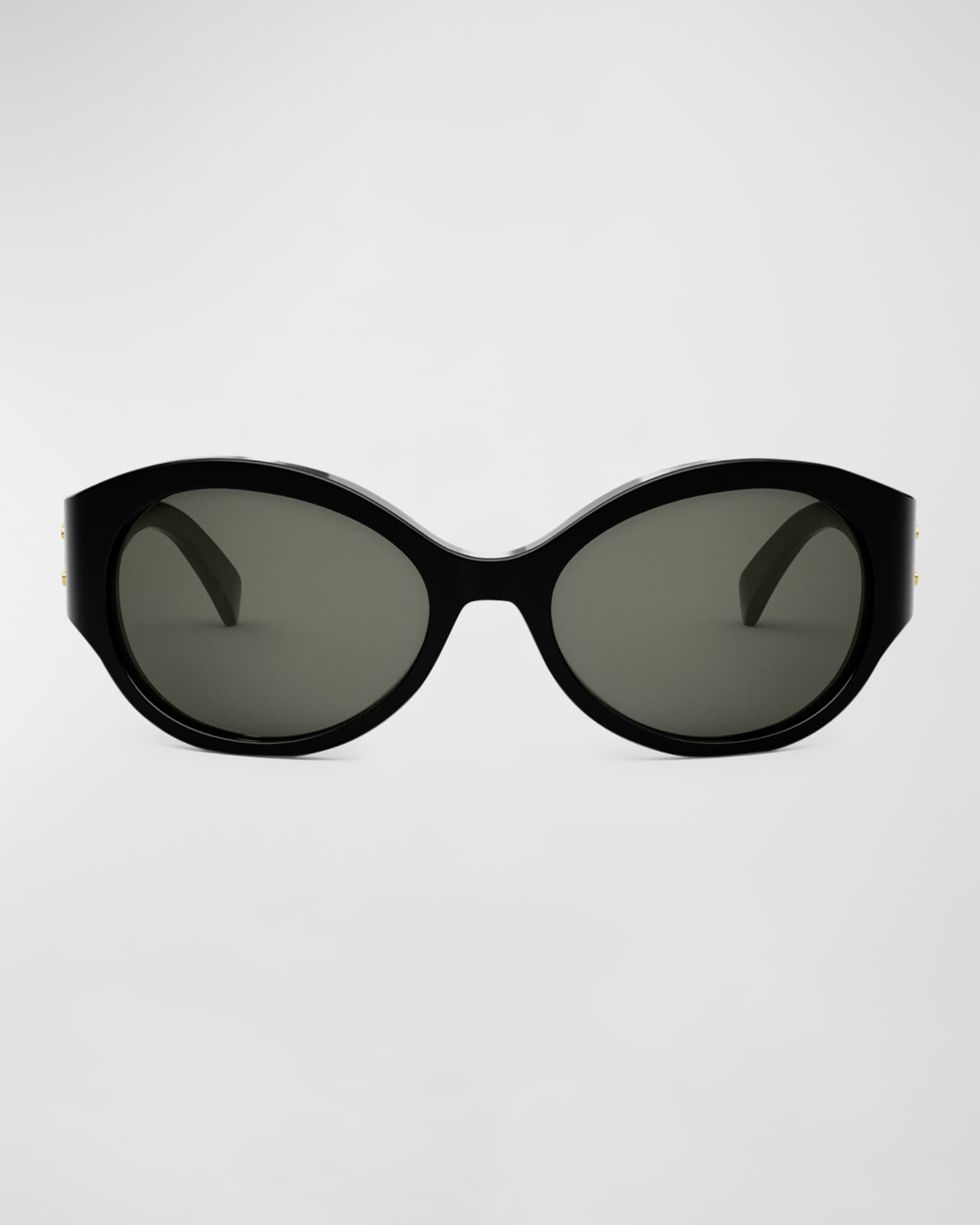 Celine Bold Three-Dot Acetate Square Sunglasses | Neiman Marcus