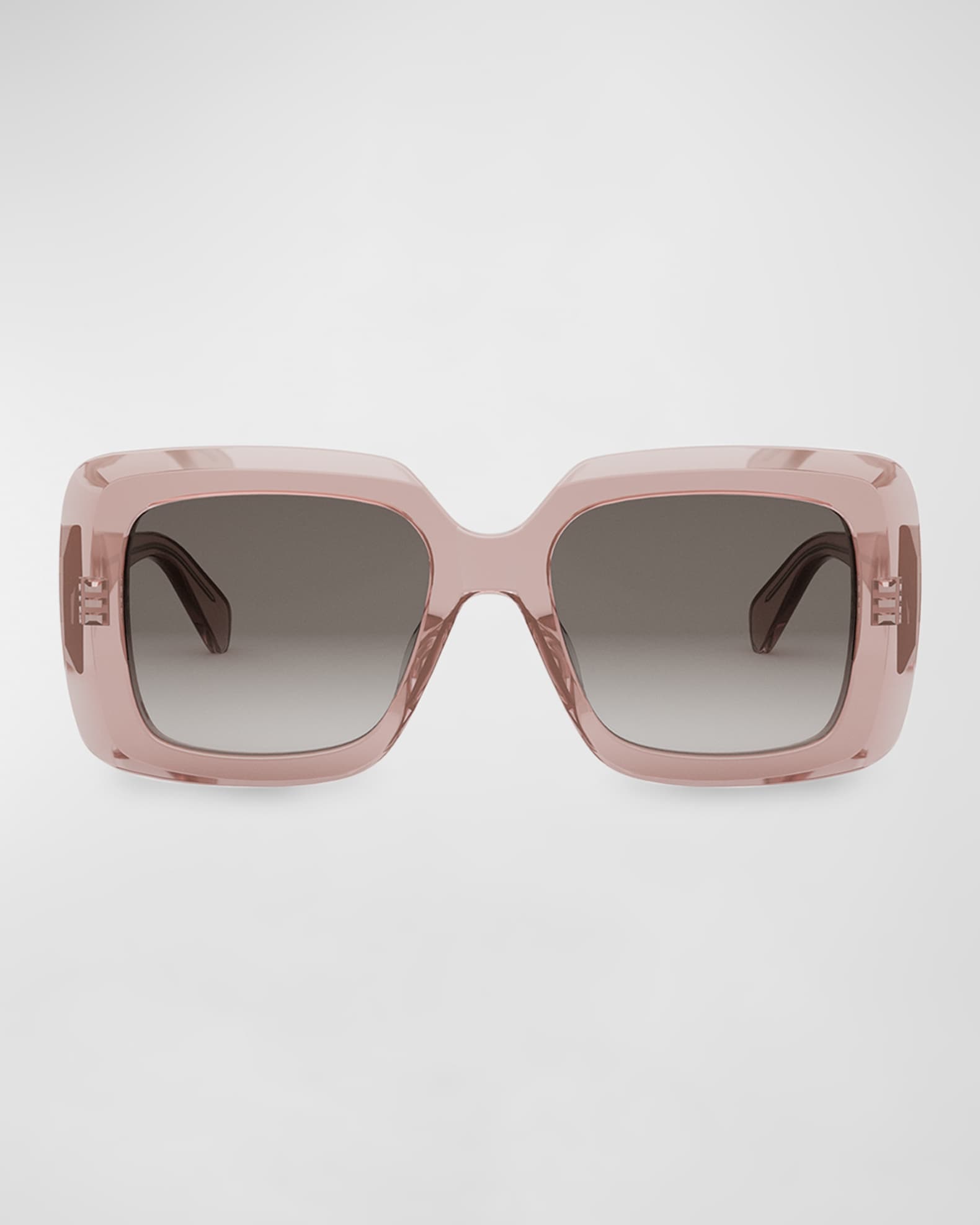 Celine Bold Three-Dot Acetate Square Sunglasses