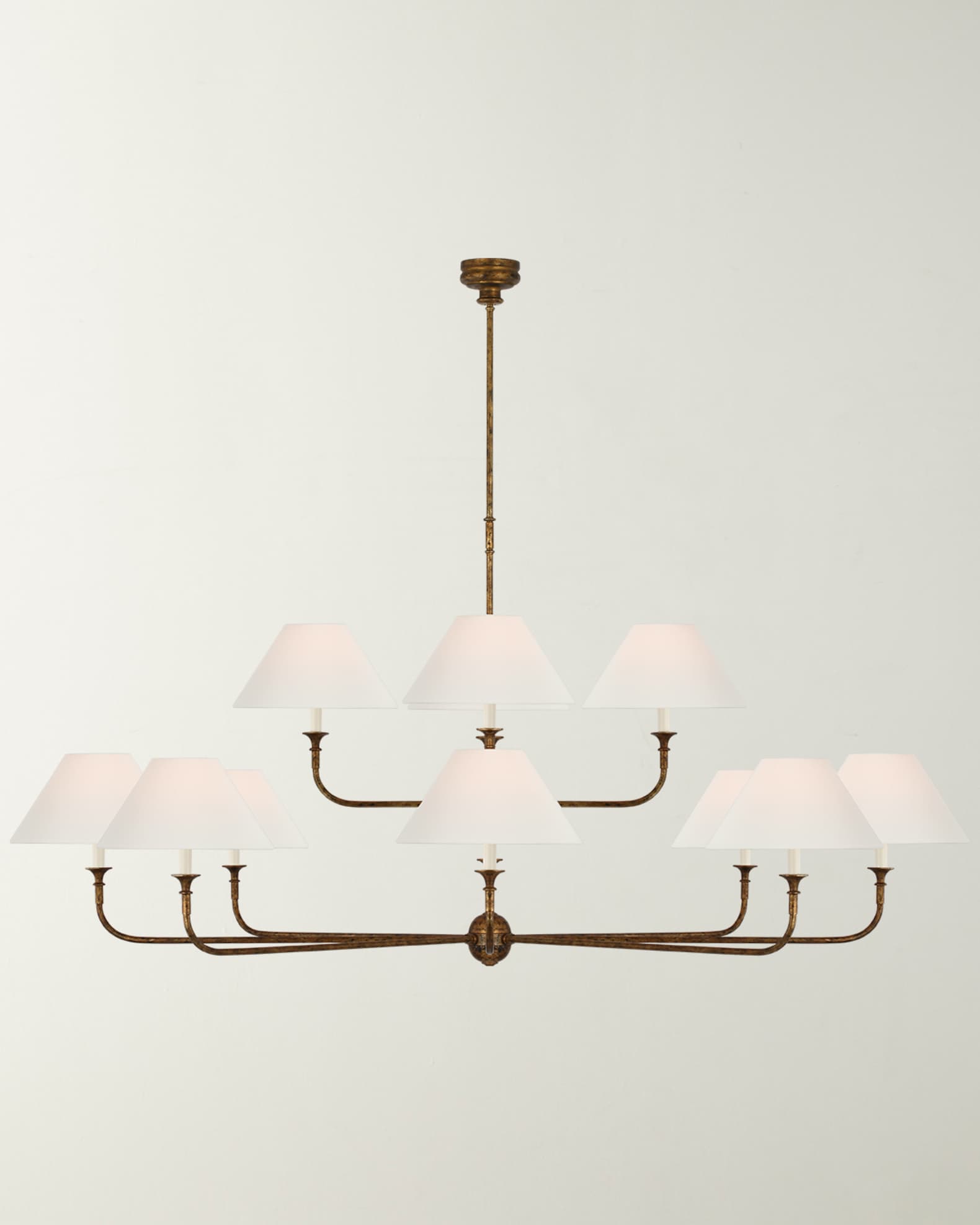 Visual Comfort Signature Piaf Oversized TwoTier Chandelier by Thomas O