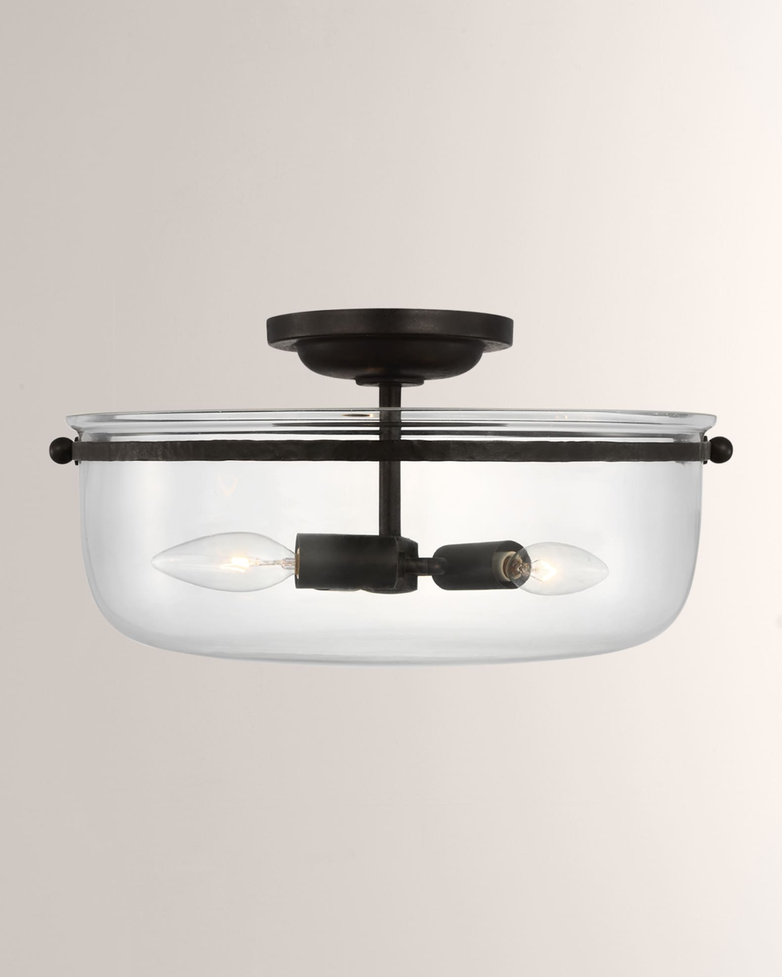 Mercury glass semi flush mount new arrivals