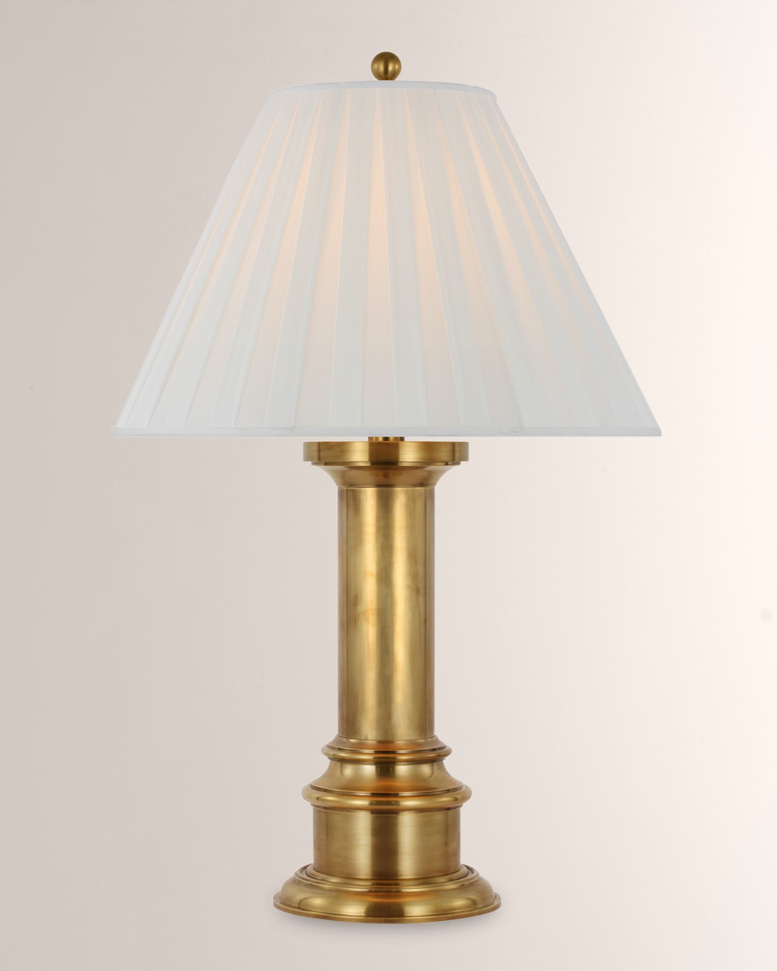 Visual Comfort Signature Hammett Table Lamp With Pleated Shade by Ralph ...