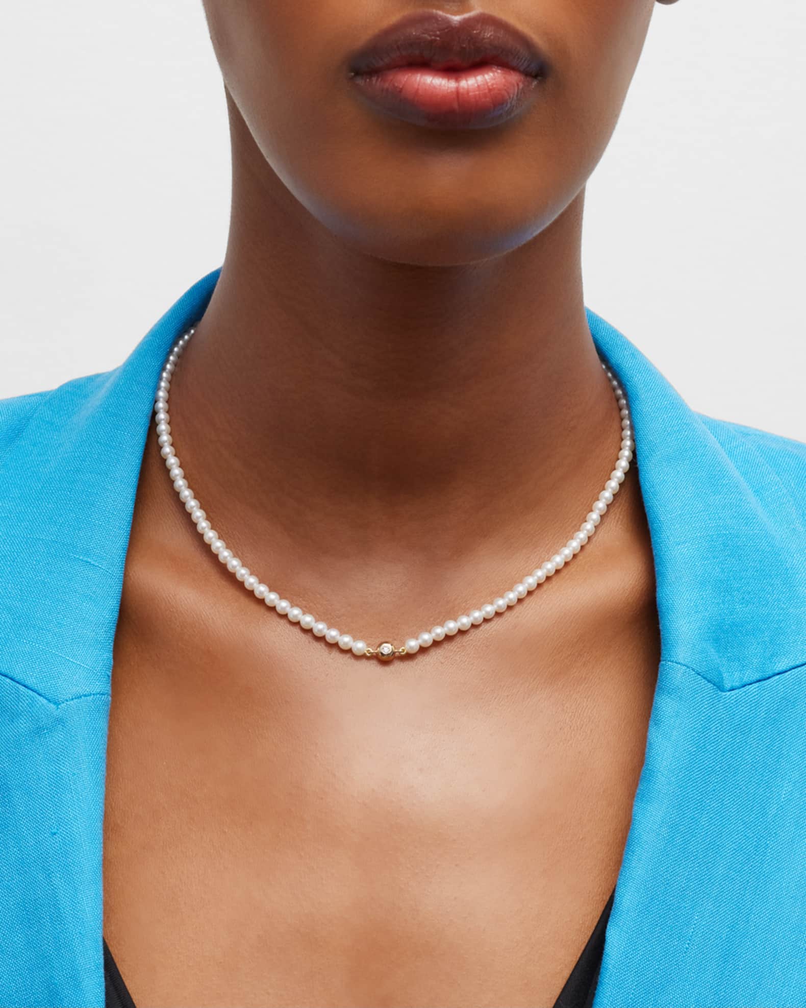 Baby Pearl Lariat Necklace – POPPY FINCH