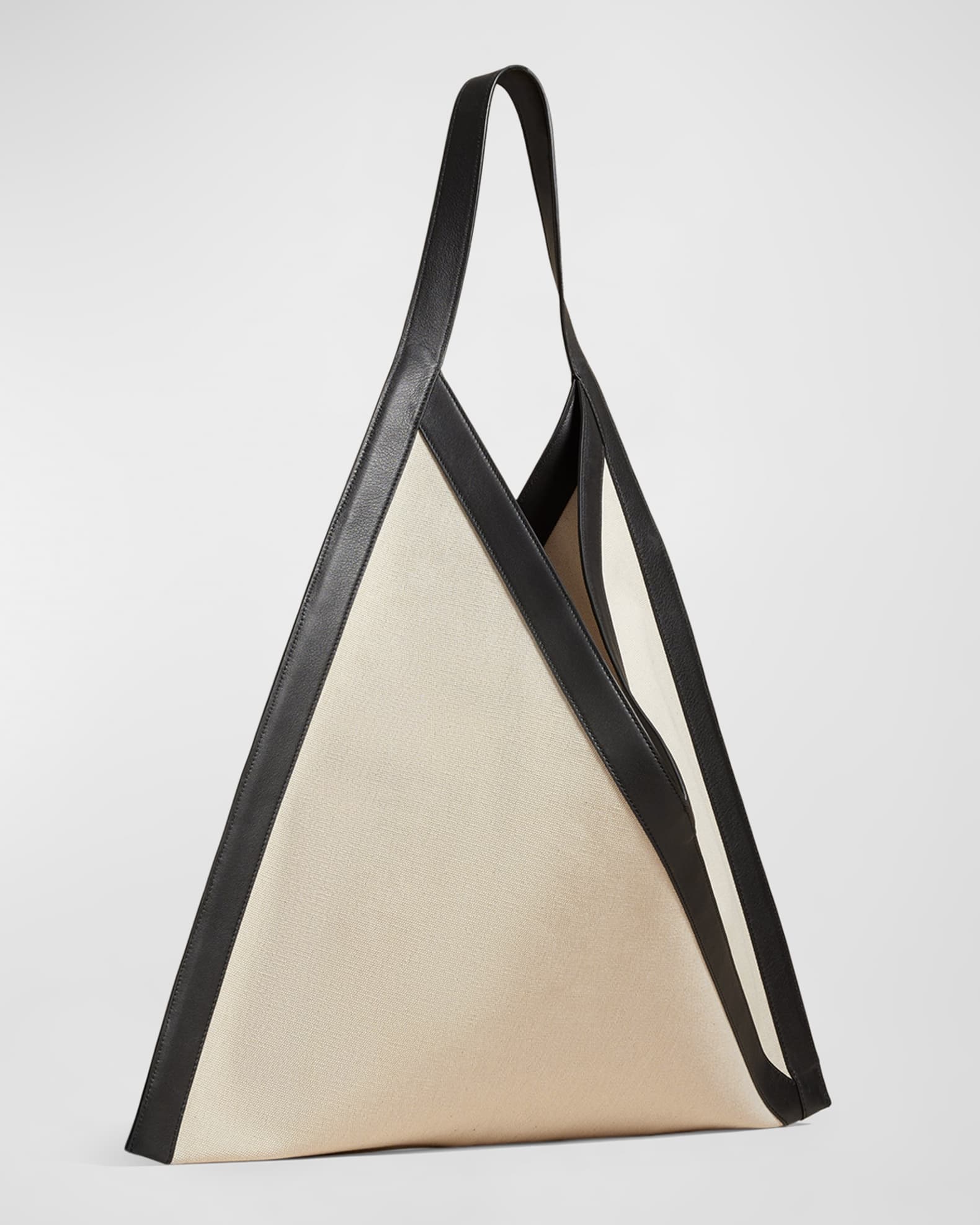 Khaite Sara Canvas & Leather Tote Bag | Neiman Marcus