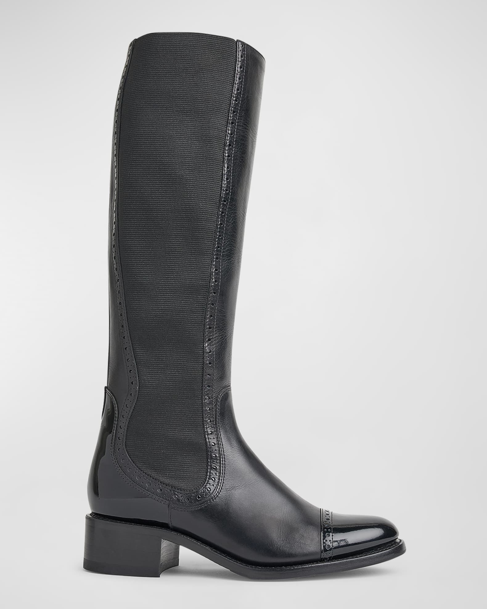 LOUIS VUITTON Ribbon Pointed toe french heel Knee-length Boots