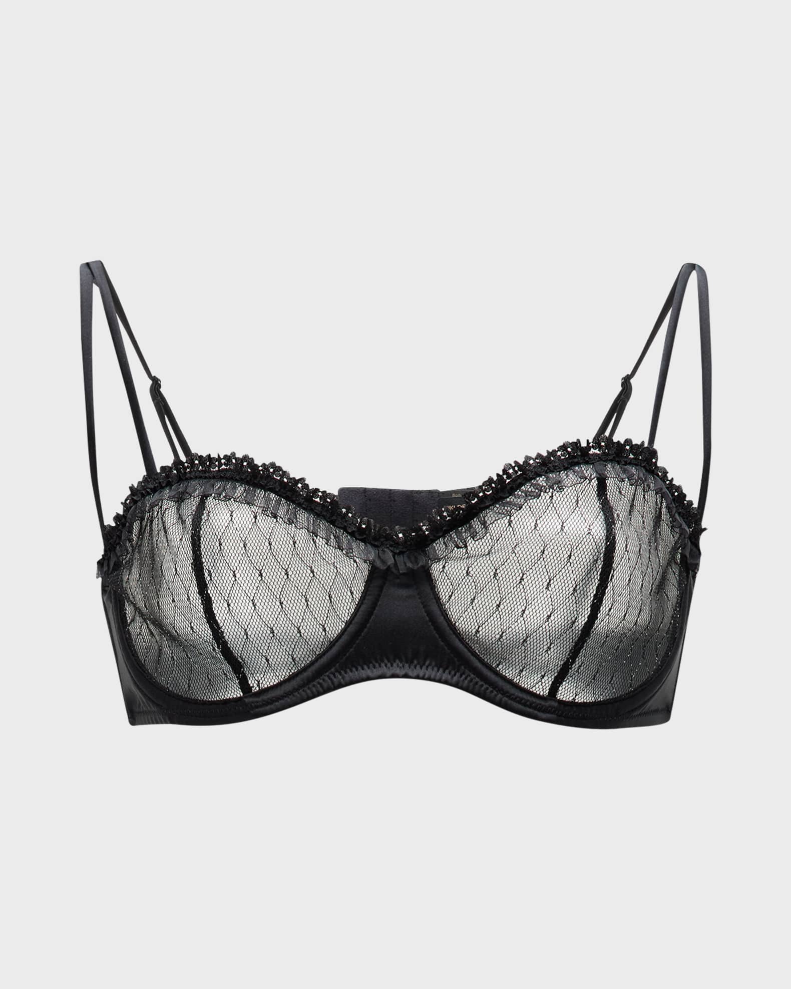 Kiki De Montparnasse Les Follies Embroidered Balconette Bra