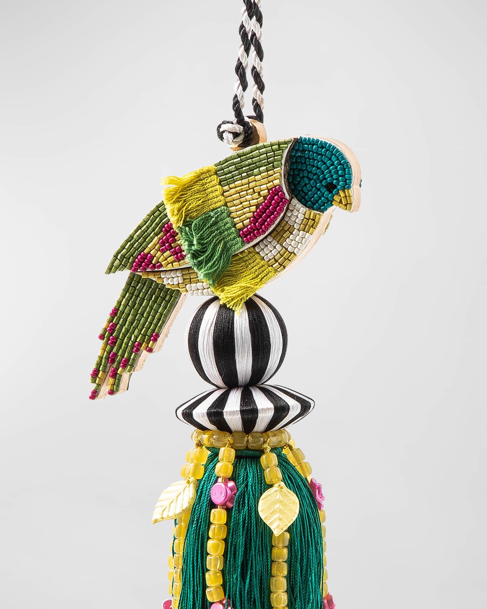 Parakeet Beaded Tassel 1