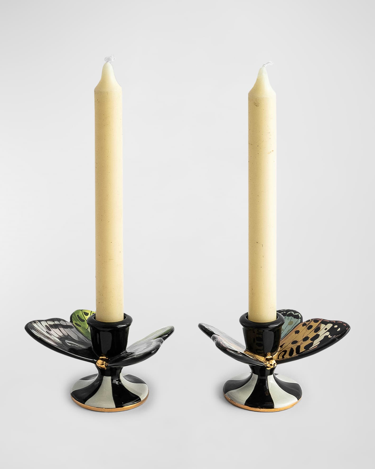 Butterfly Toile Candle Holders, Set of 2 1
