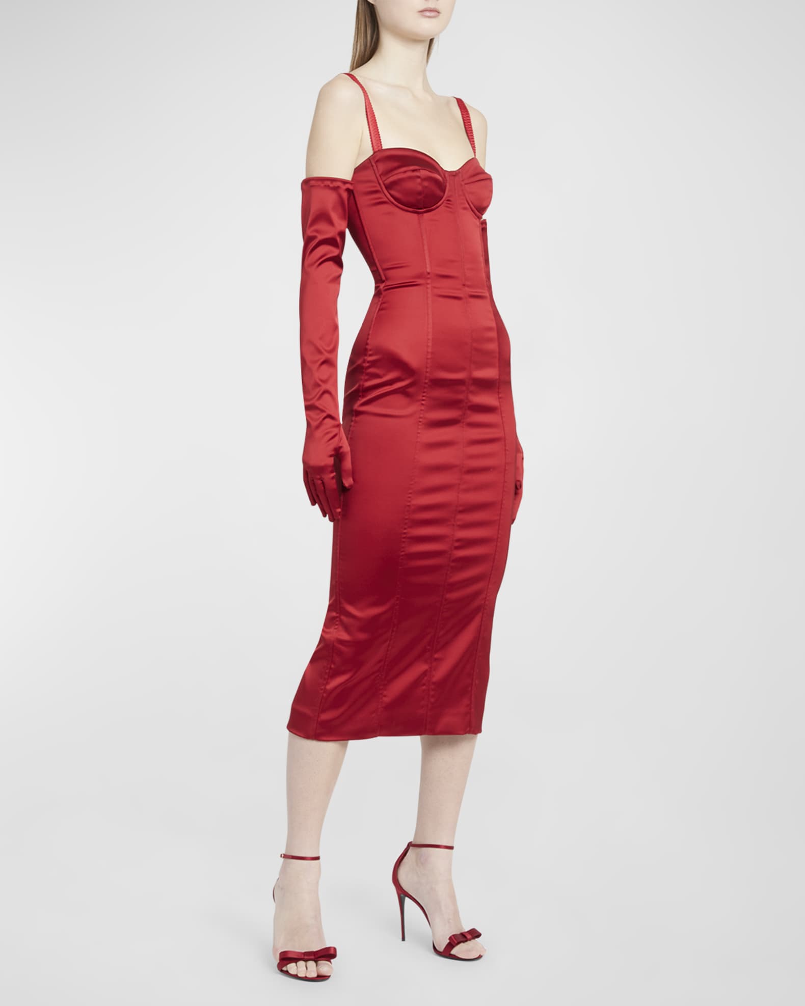 Louis Vuitton Fold-Over Collar Midi Dress