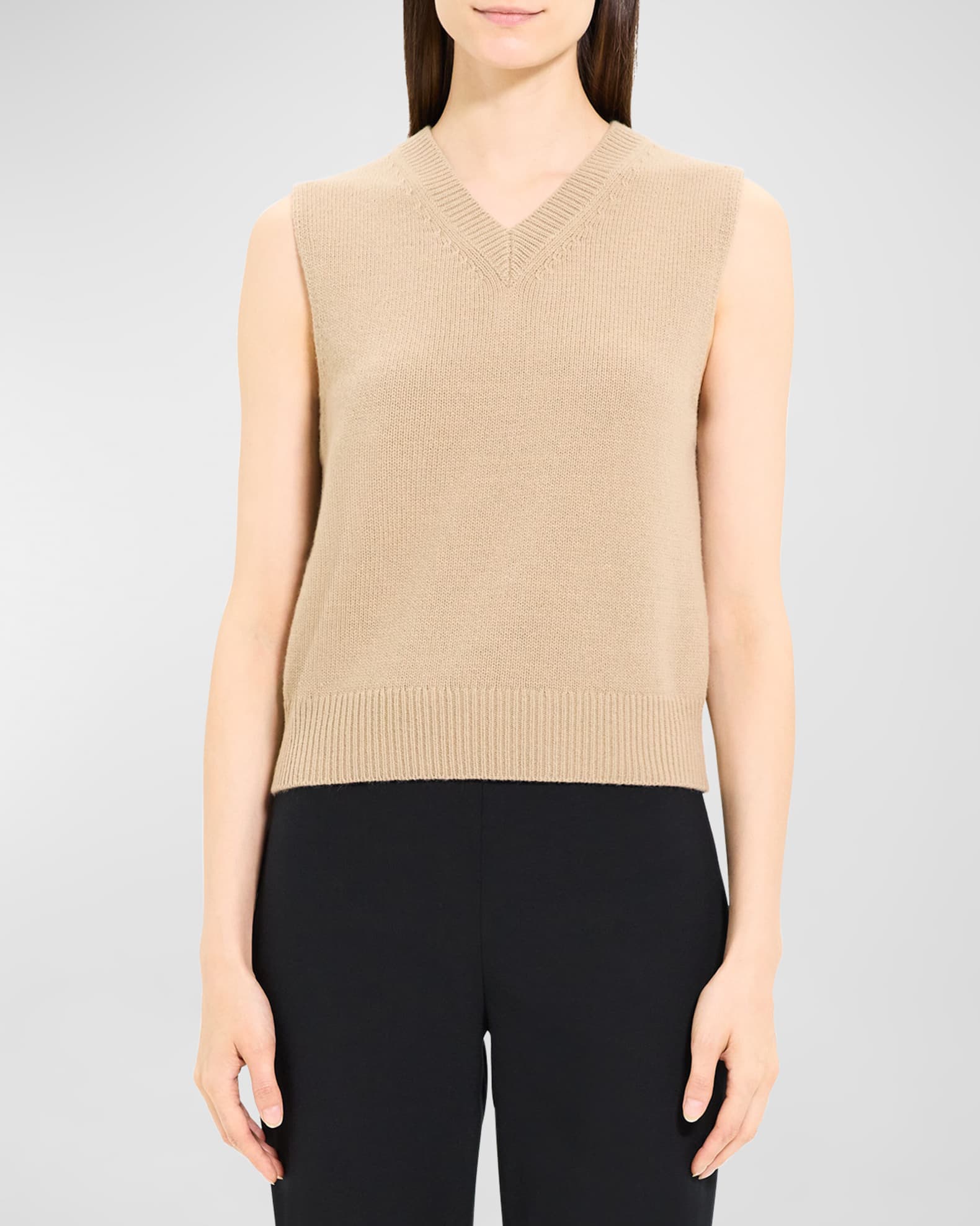 Theory Wool u0026 Cashmere Shrunken Sweater Vest | Neiman Marcus