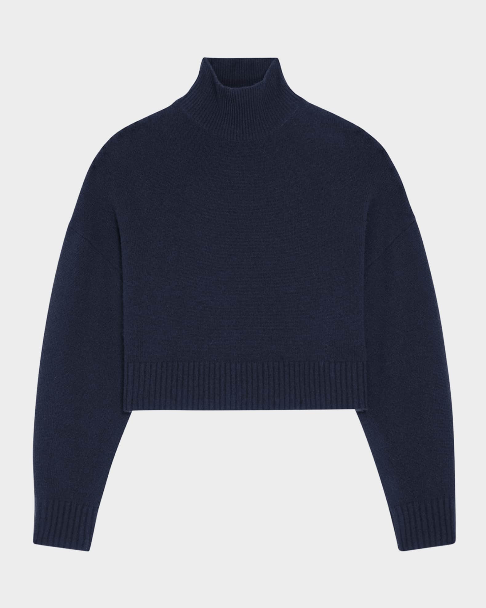 Theory drop shoulder cashmere turtleneck sweater best sale