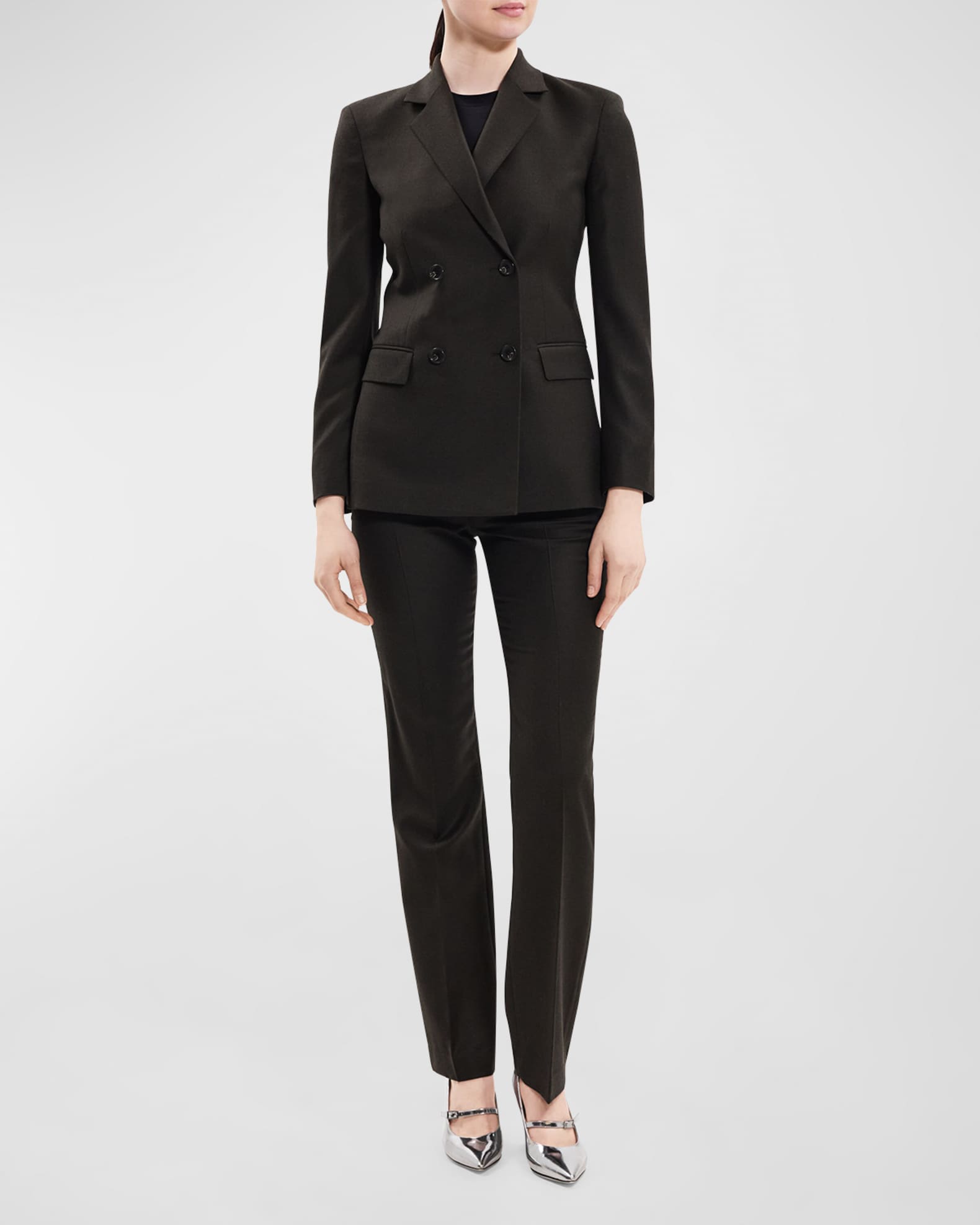 Theory sleek flannel shop staple blazer