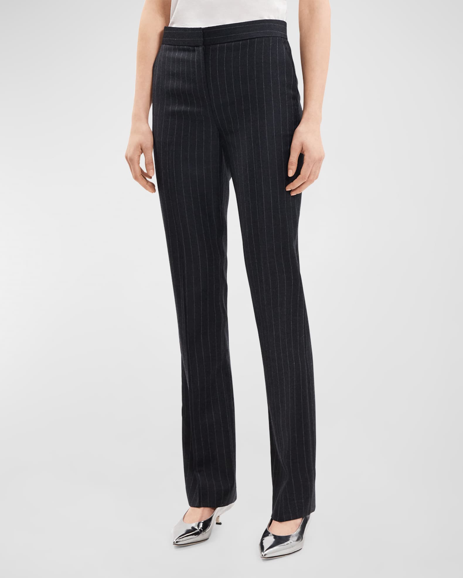 Theory striped pants discount