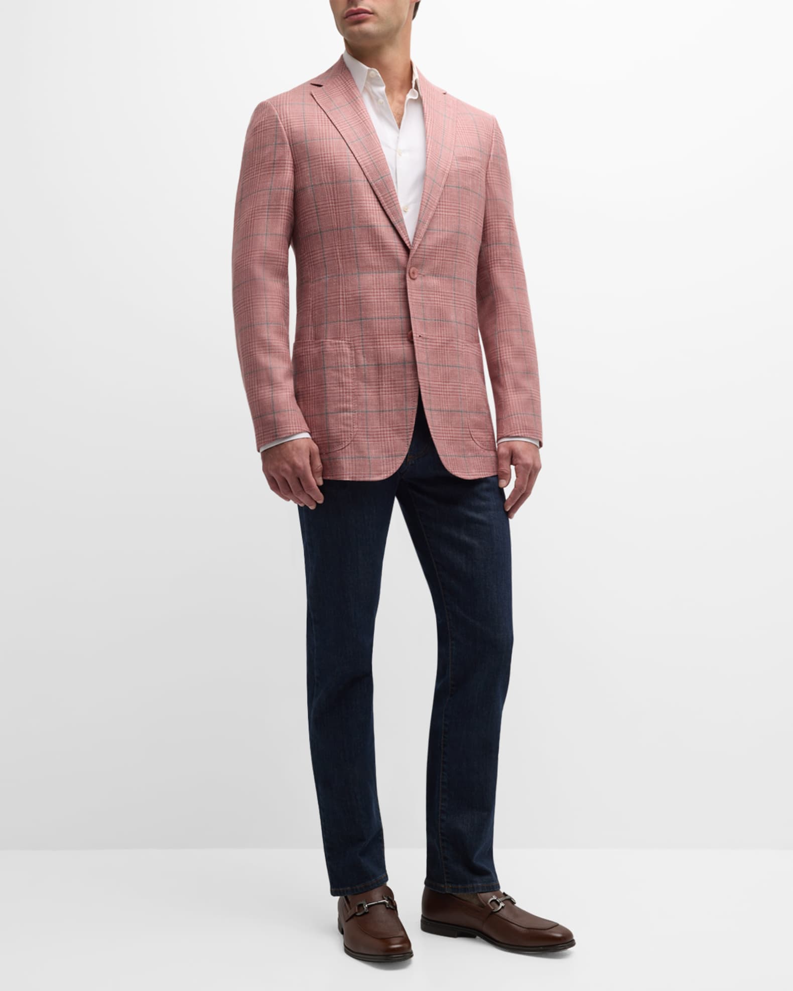 Men's Cashmere Plaid Jacket 1
