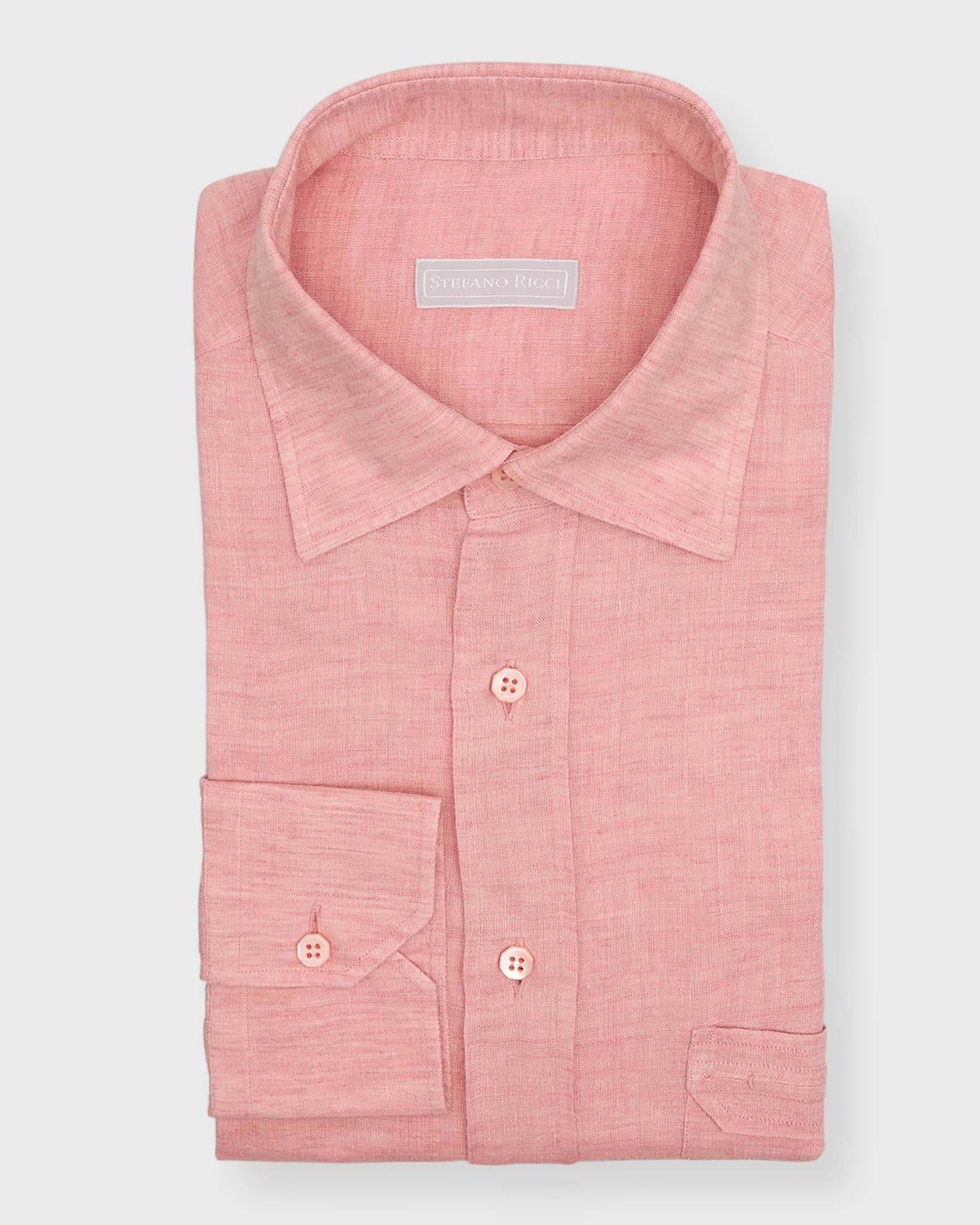Men's Linen Sport Shirt with Pocket 0