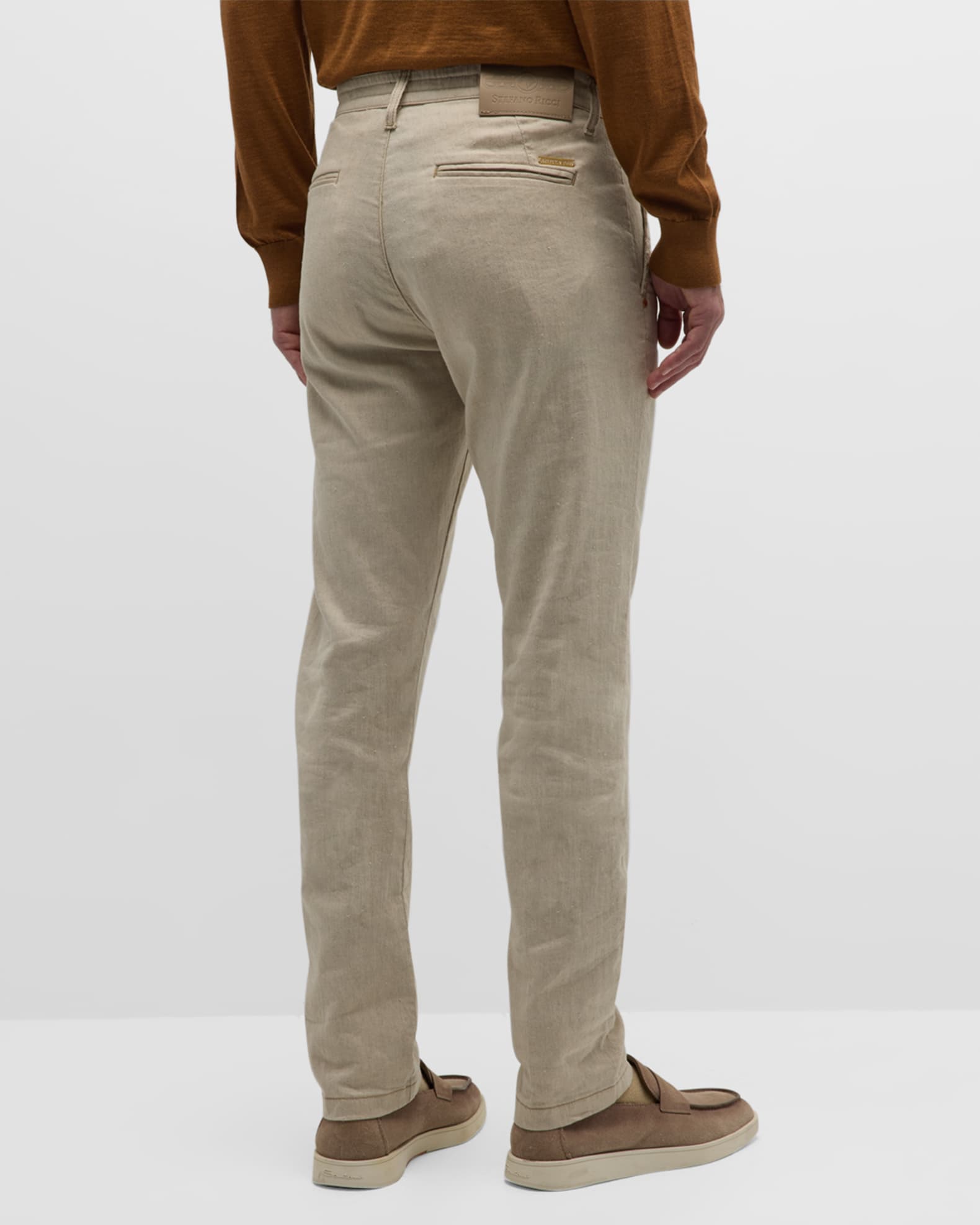 Stefano Ricci Men's Stretch Straight-Fit Pants | Neiman Marcus