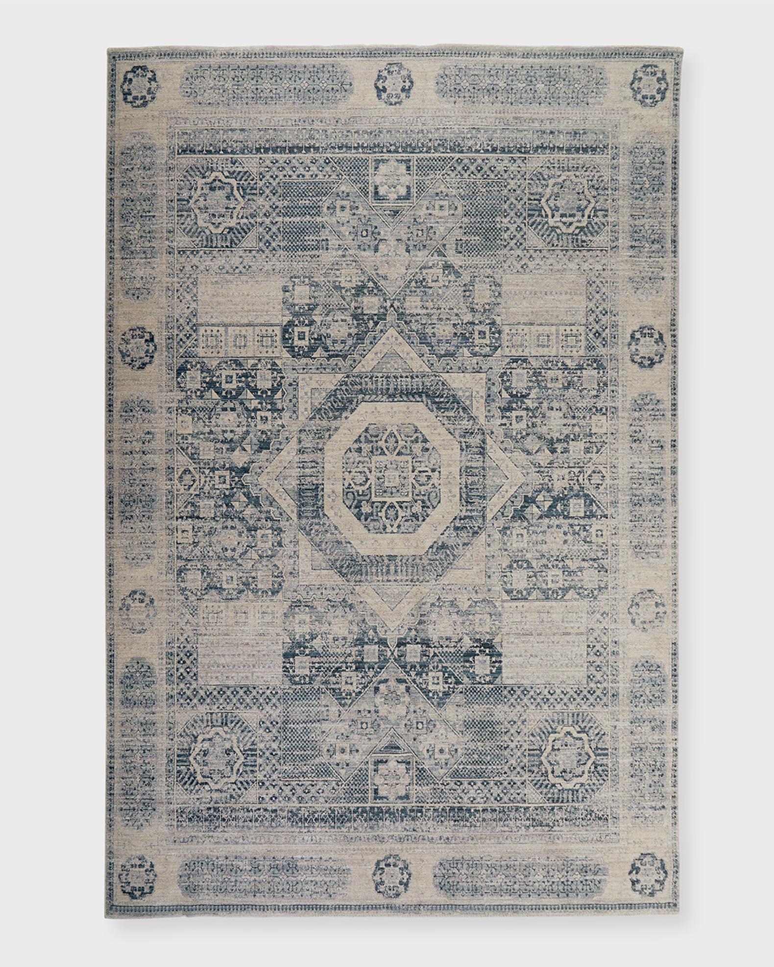Vintage Loom Blue & Light Blue Rug | Neiman Marcus