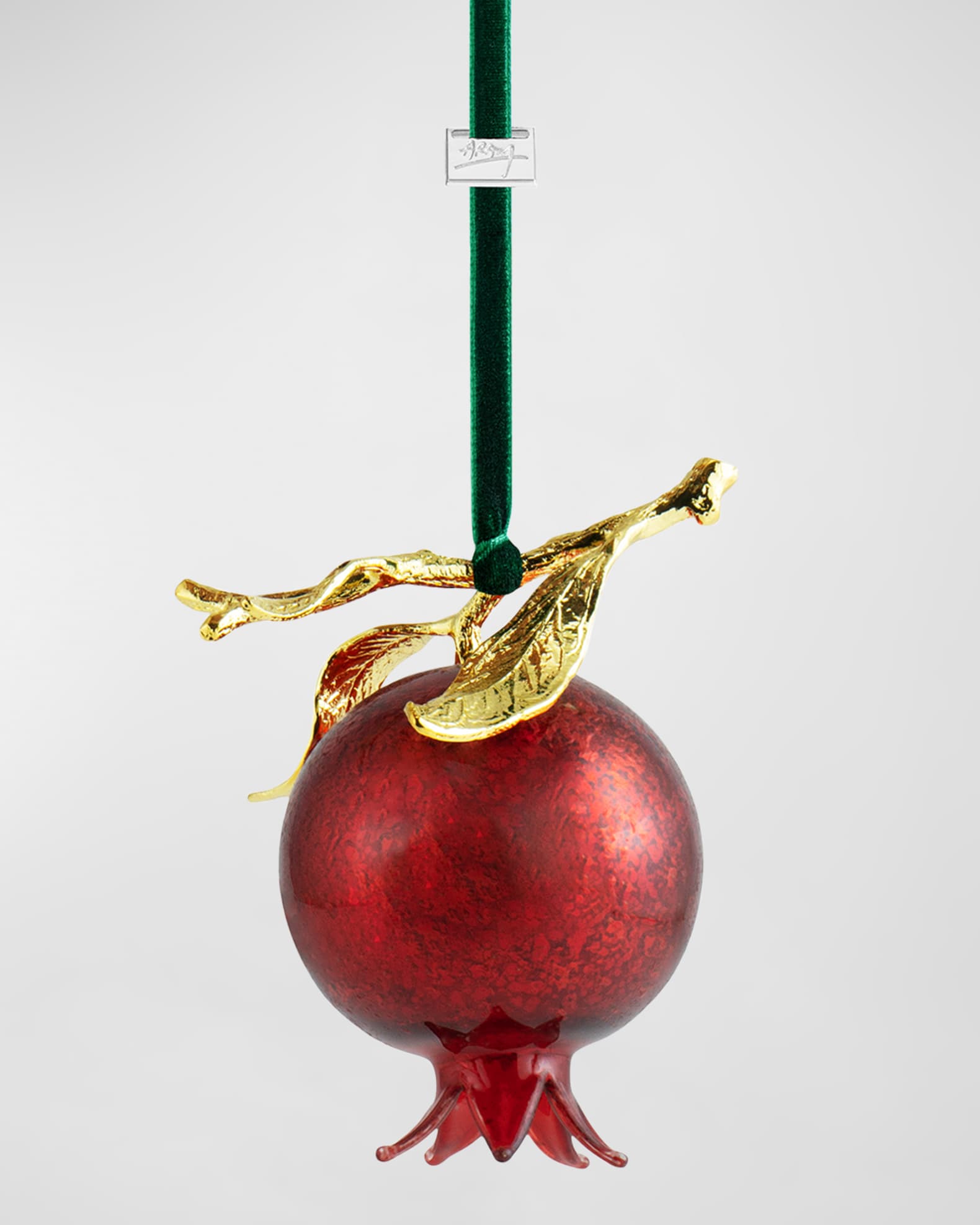 Pomegranate Glass Christmas Ornament  0