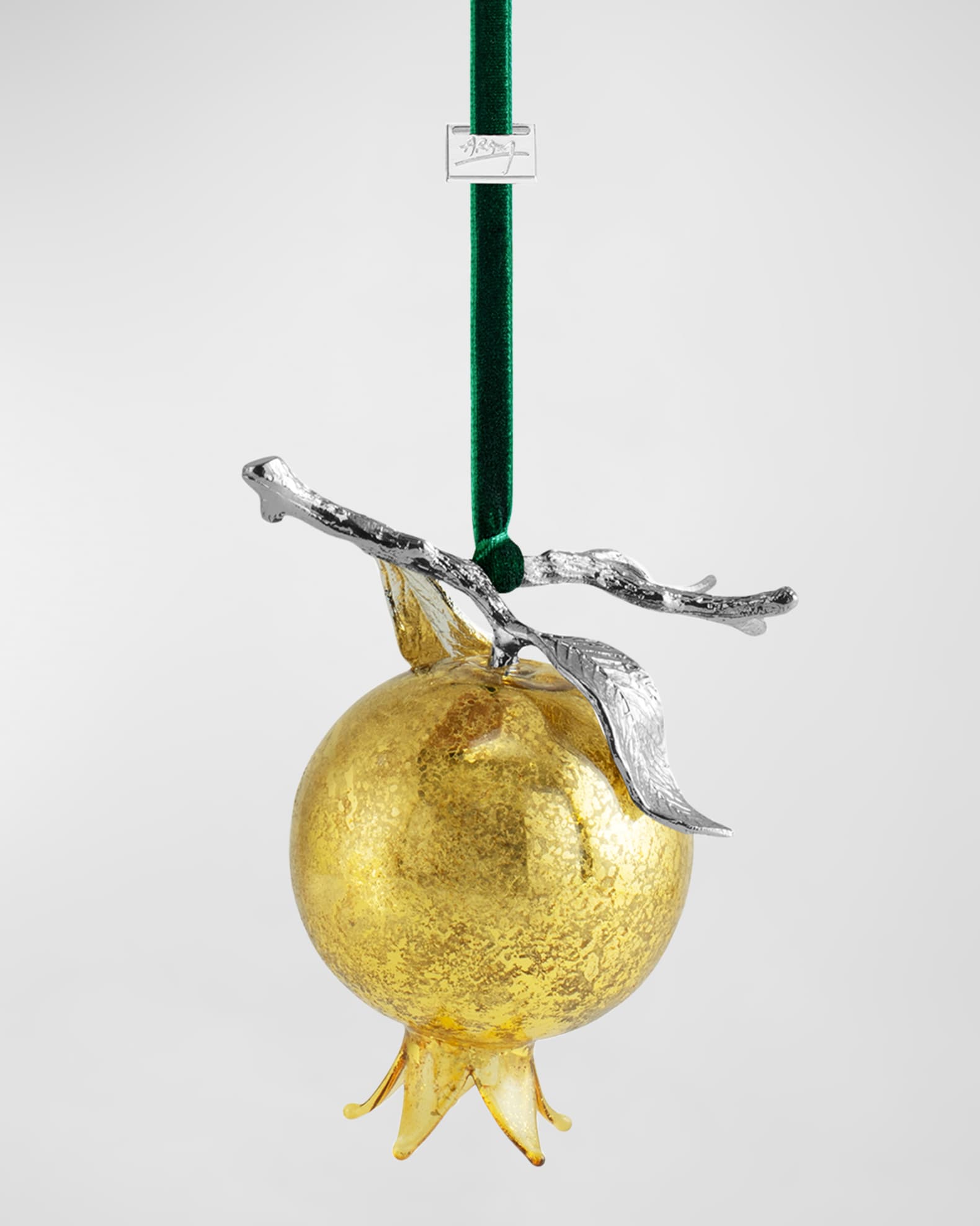 Pomegranate Glass Christmas Ornament  0