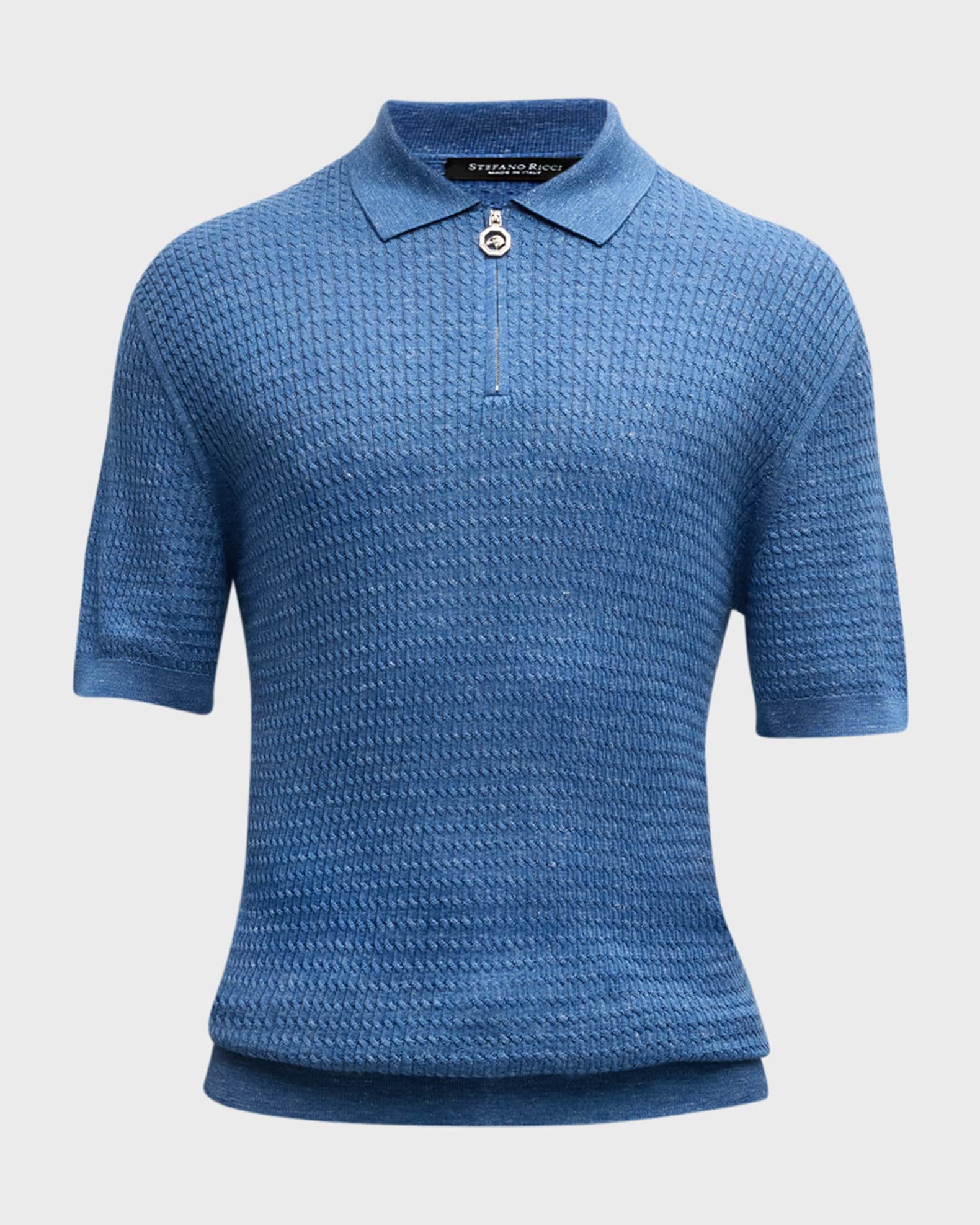 Short sleeve polo sweater hot sale