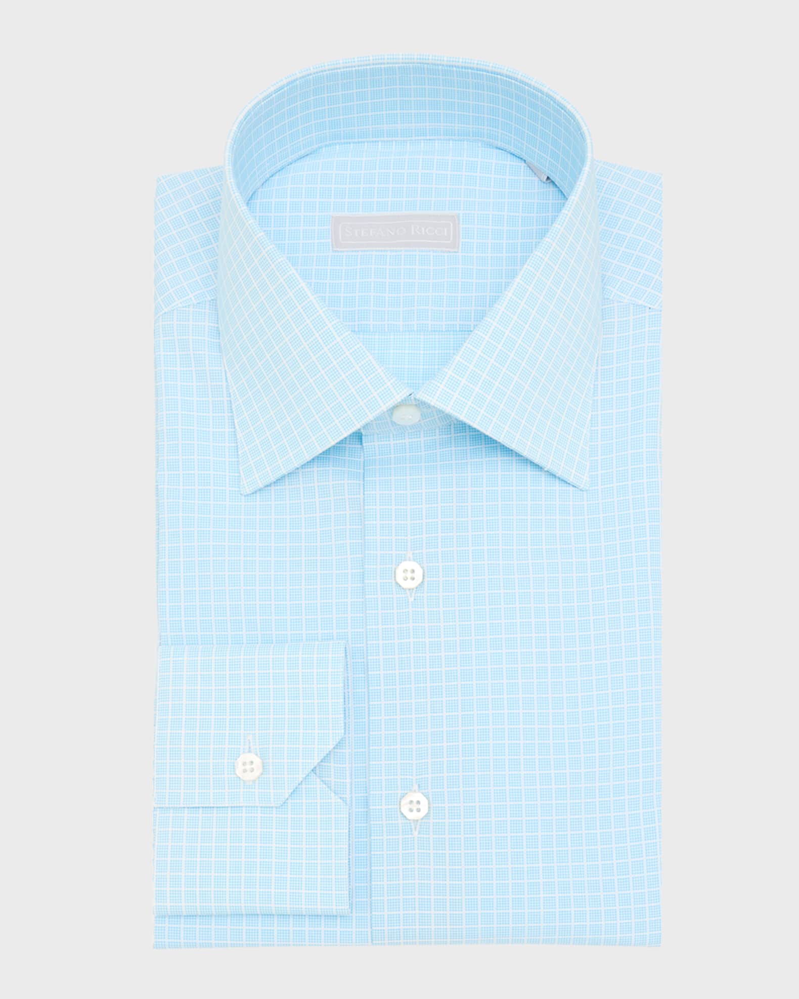 Men's Cotton Check Dress Shirt 0