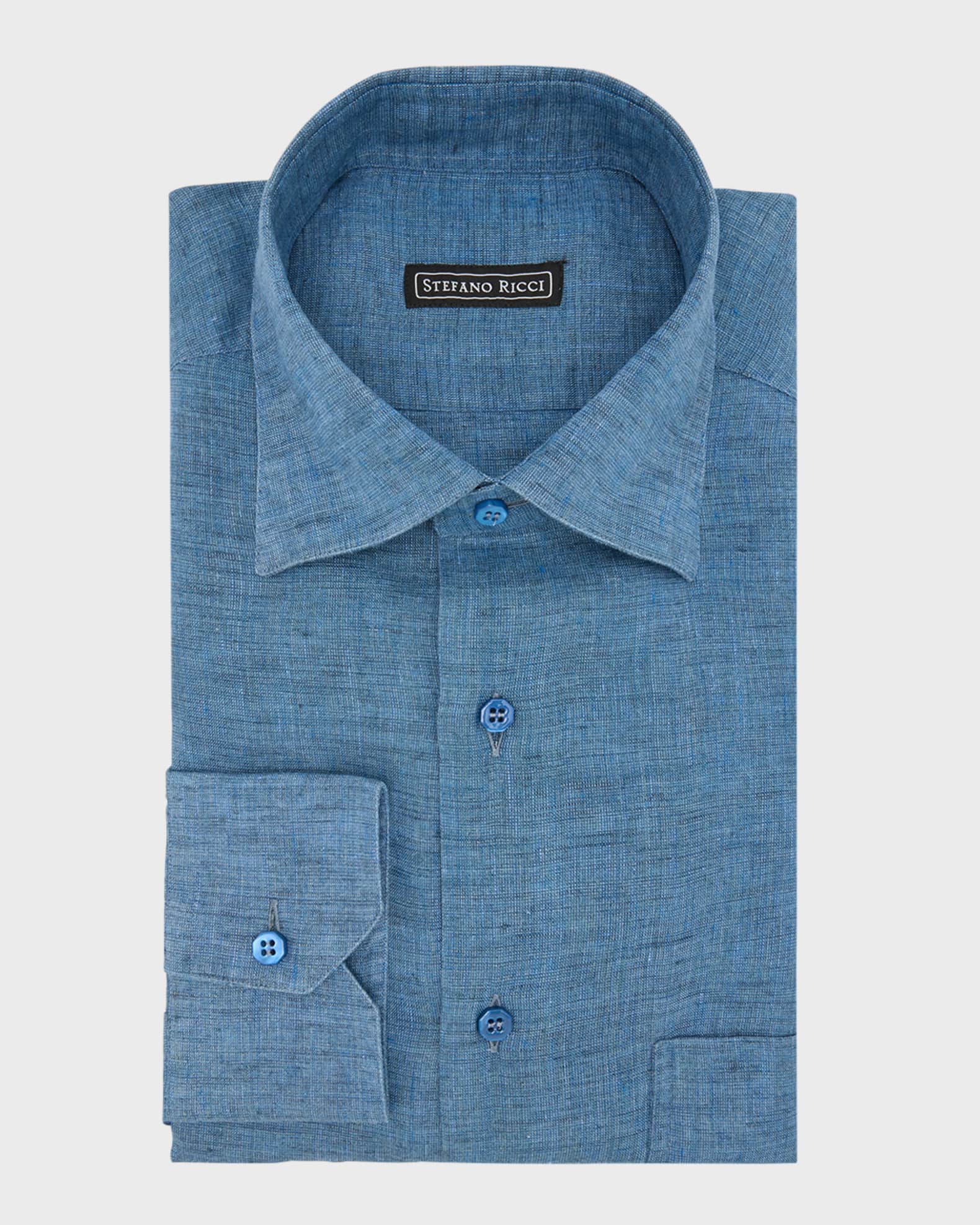 Men's Linen Sport Shirt 0