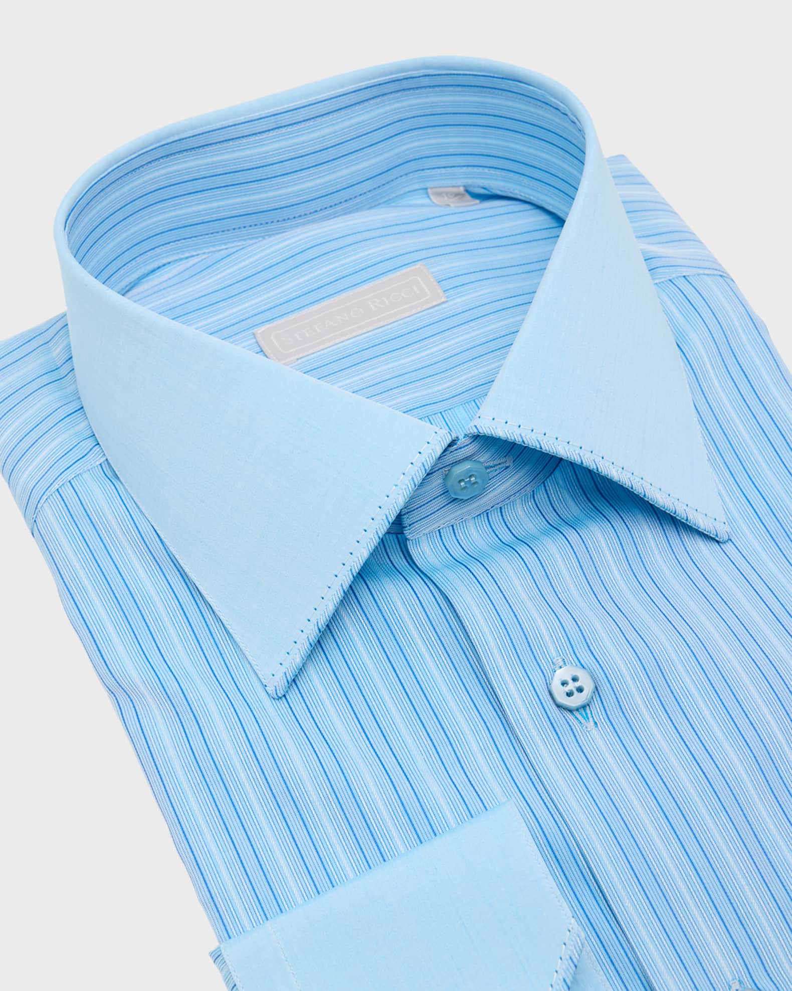 Men's Cotton Stripe Dress Shirt 1