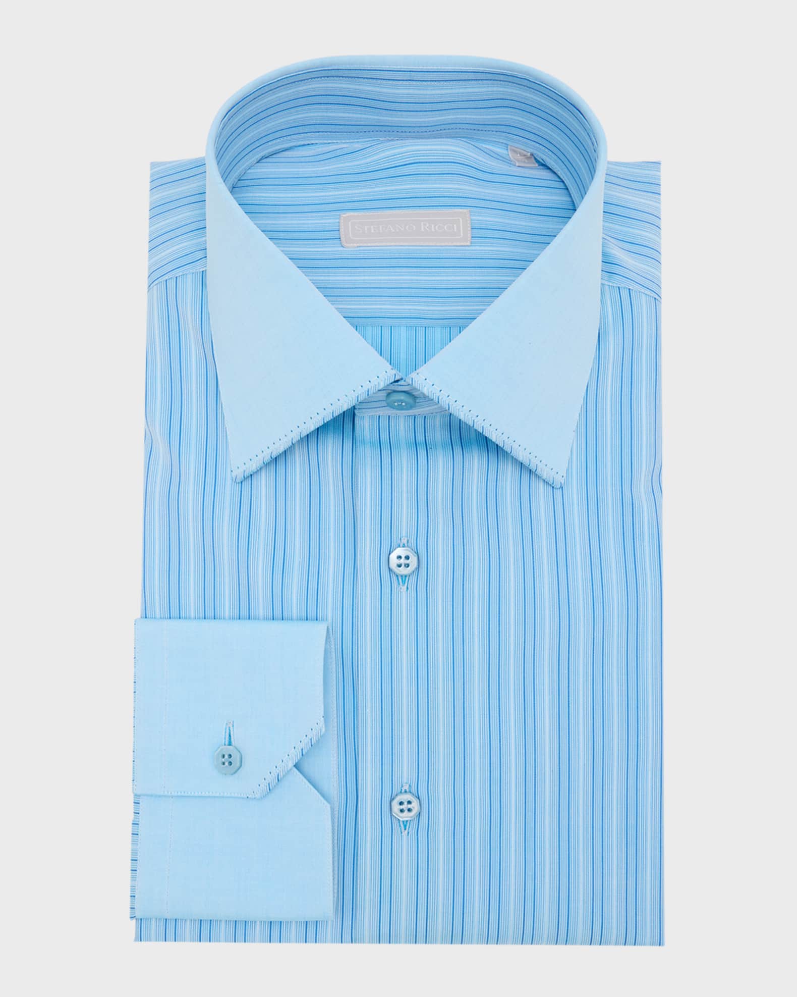 Men s Cotton Stripe Dress Shirt