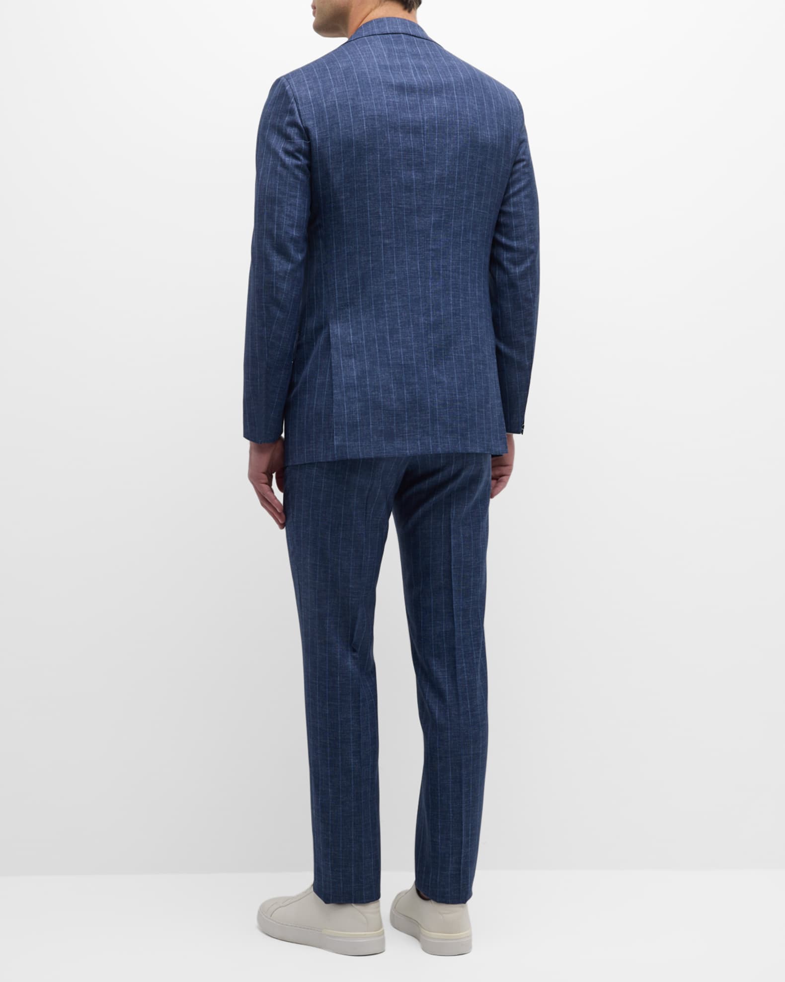 Kiton Men s Striped Wool Suit Neiman Marcus