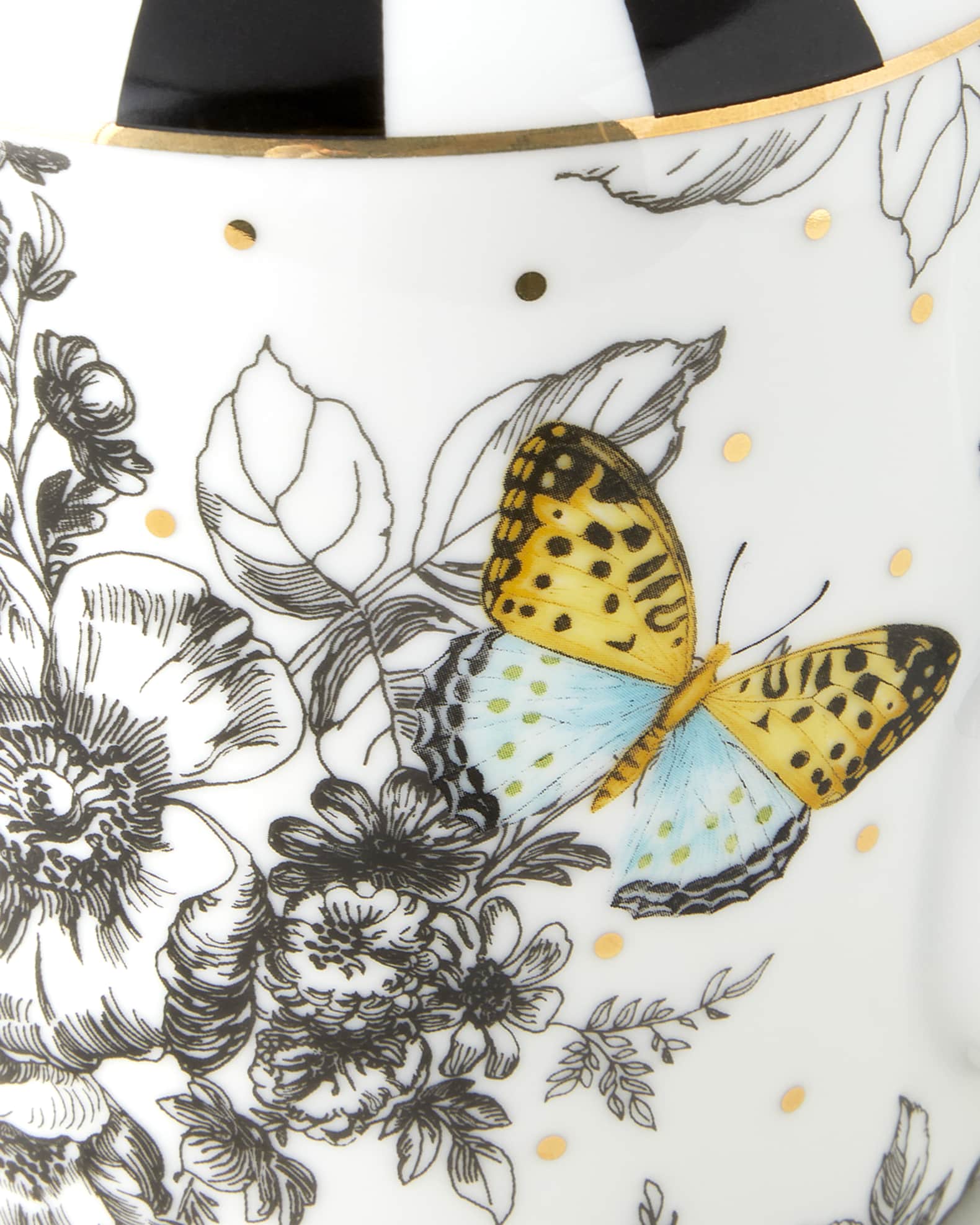 Butterfly Toile Teapot 1