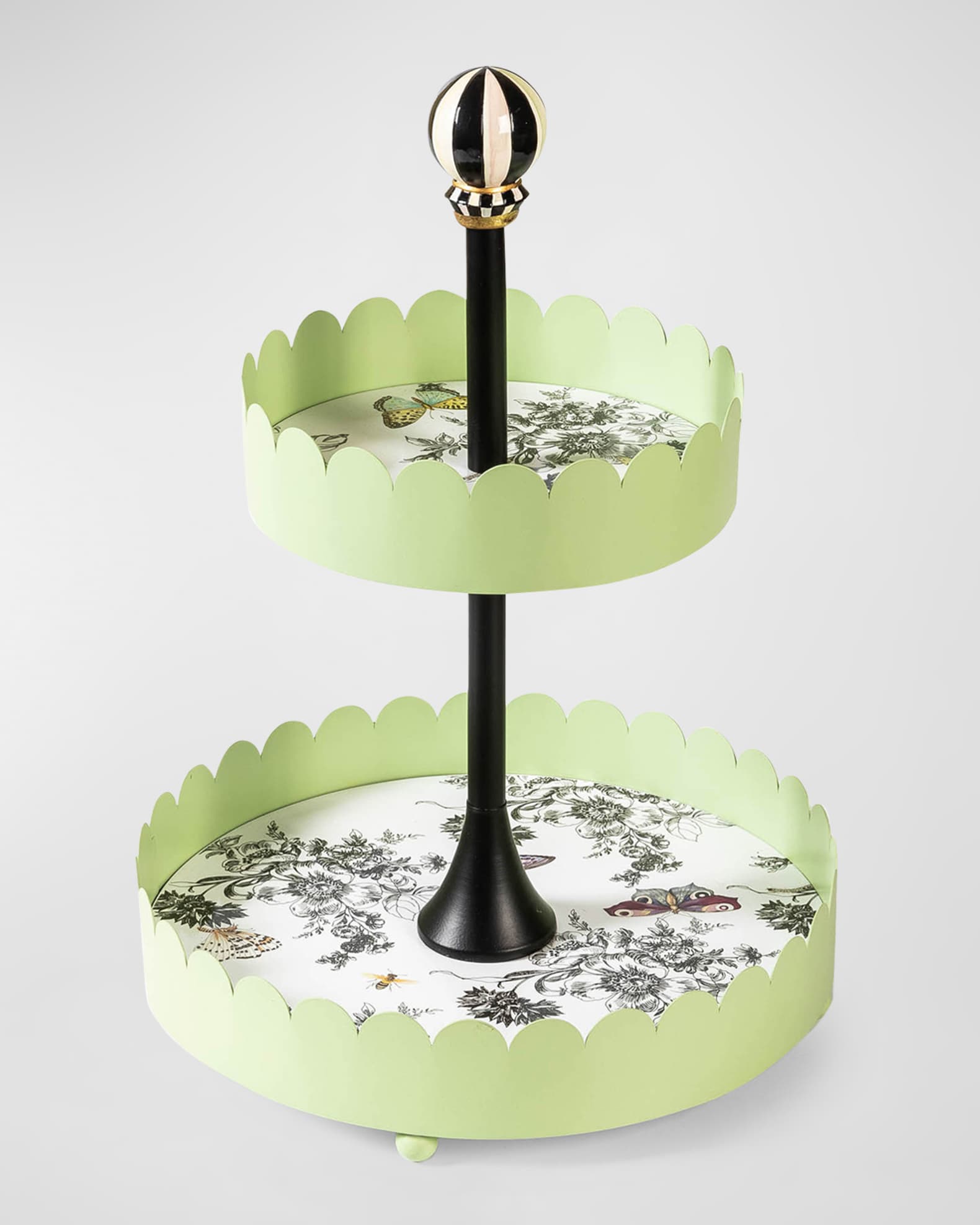 Butterfly Toile Two Tiered Stand 0