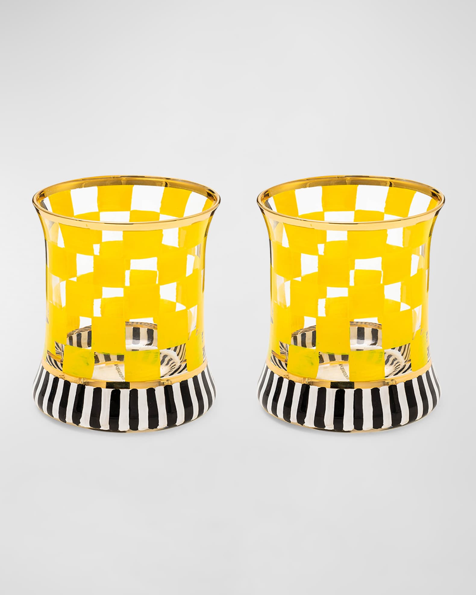 Carnival Yellow 8 oz. Tumbler Glasses, Set of 2 0