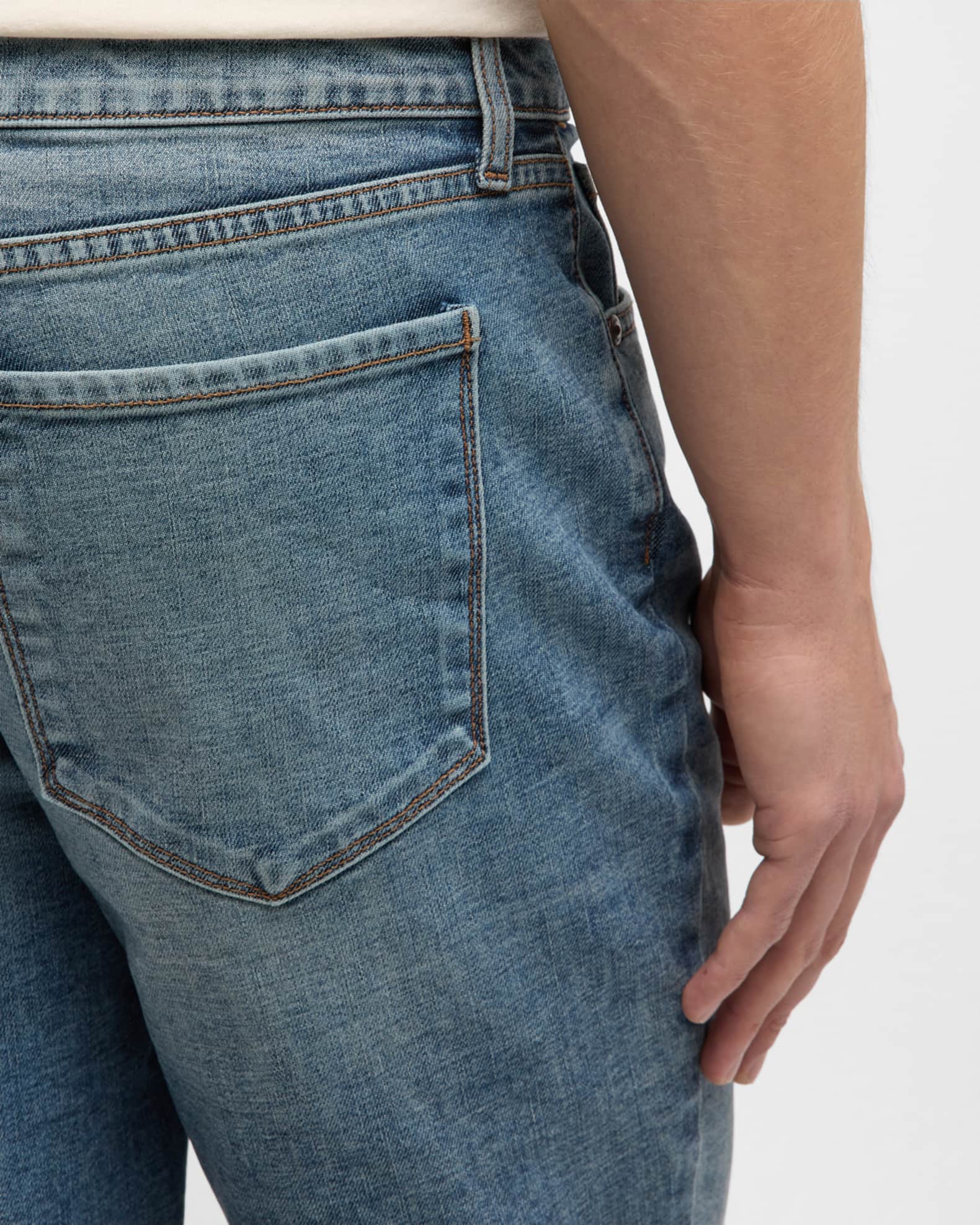monfrere Men's Deniro Medium Wash Straight-Fit Jeans | Neiman Marcus